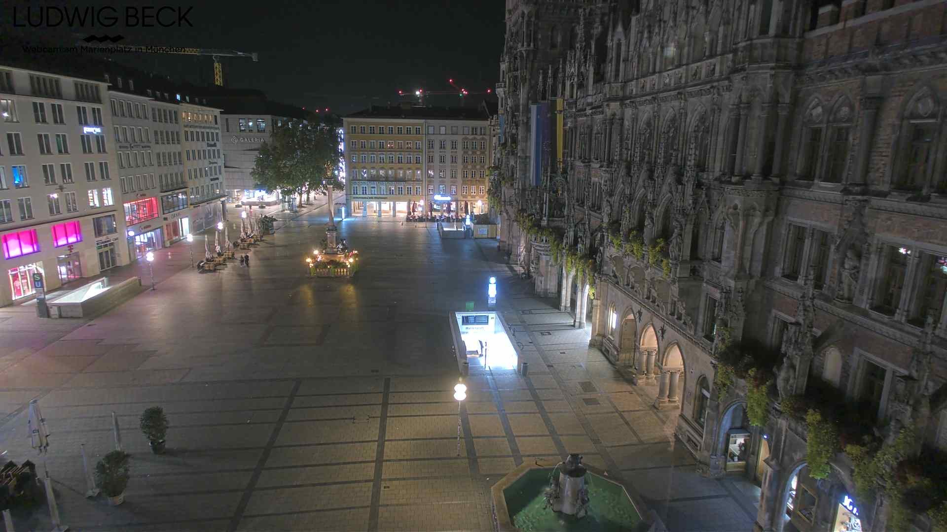 Archiv Foto Webcam am Marienplatz München