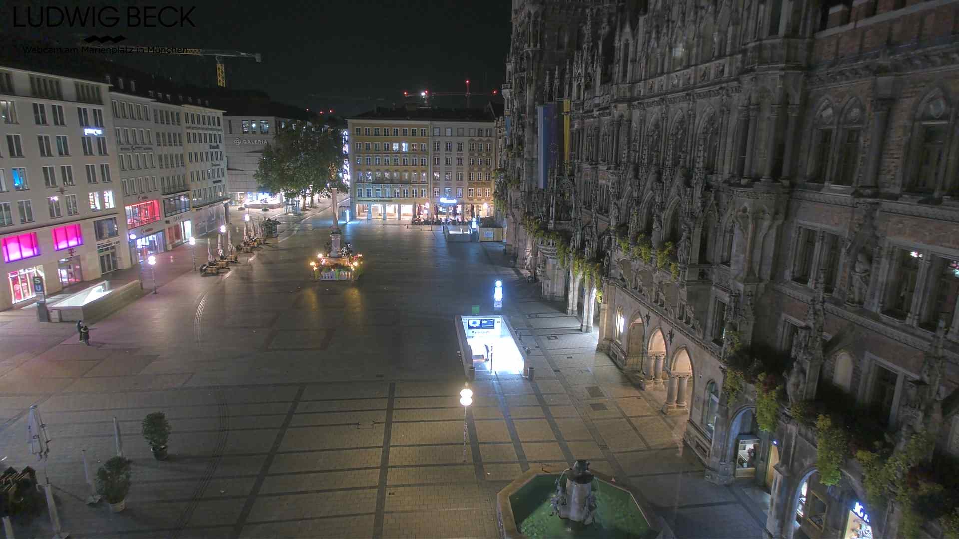Archiv Foto Webcam am Marienplatz München