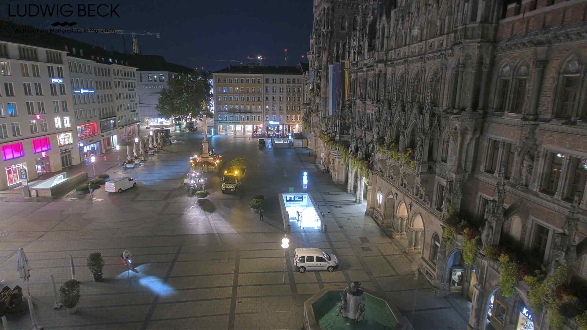 Archiv Foto Webcam am Marienplatz München