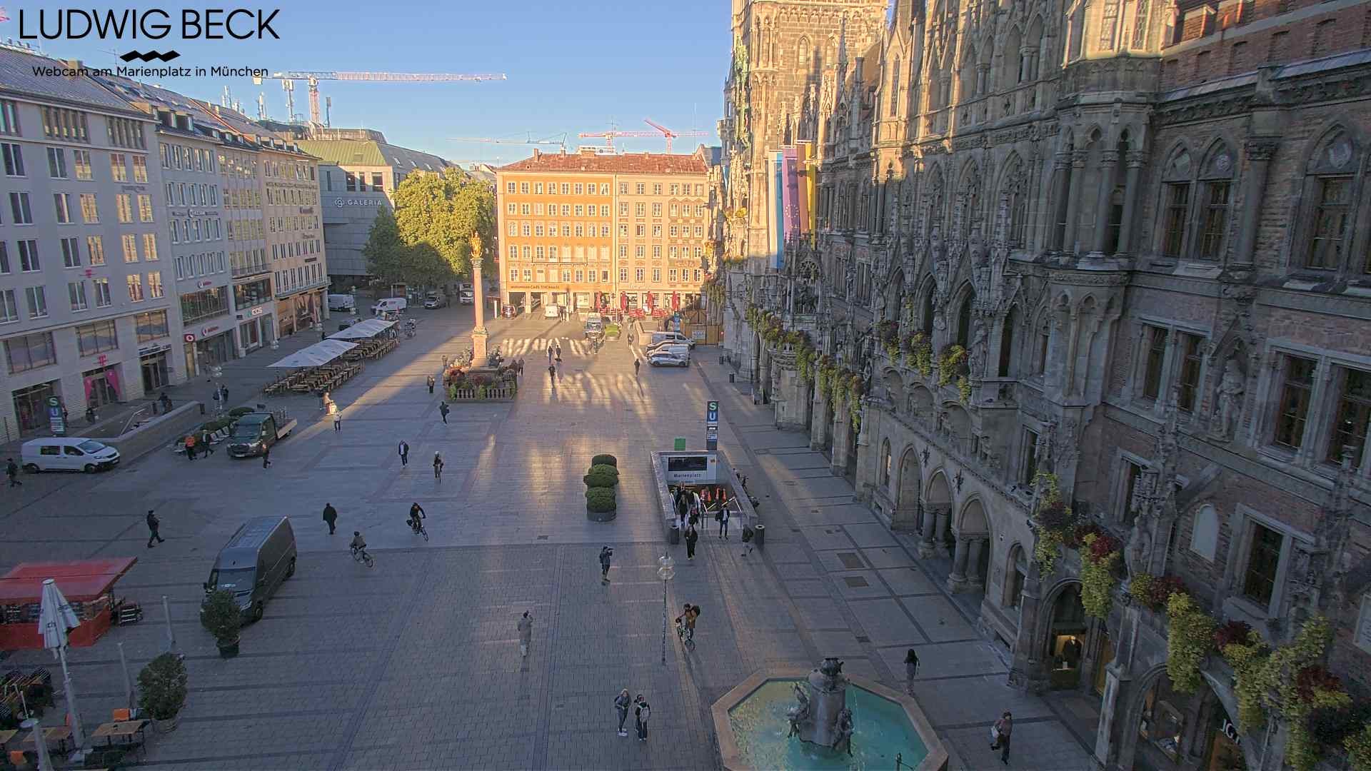 Archiv Foto Webcam am Marienplatz München