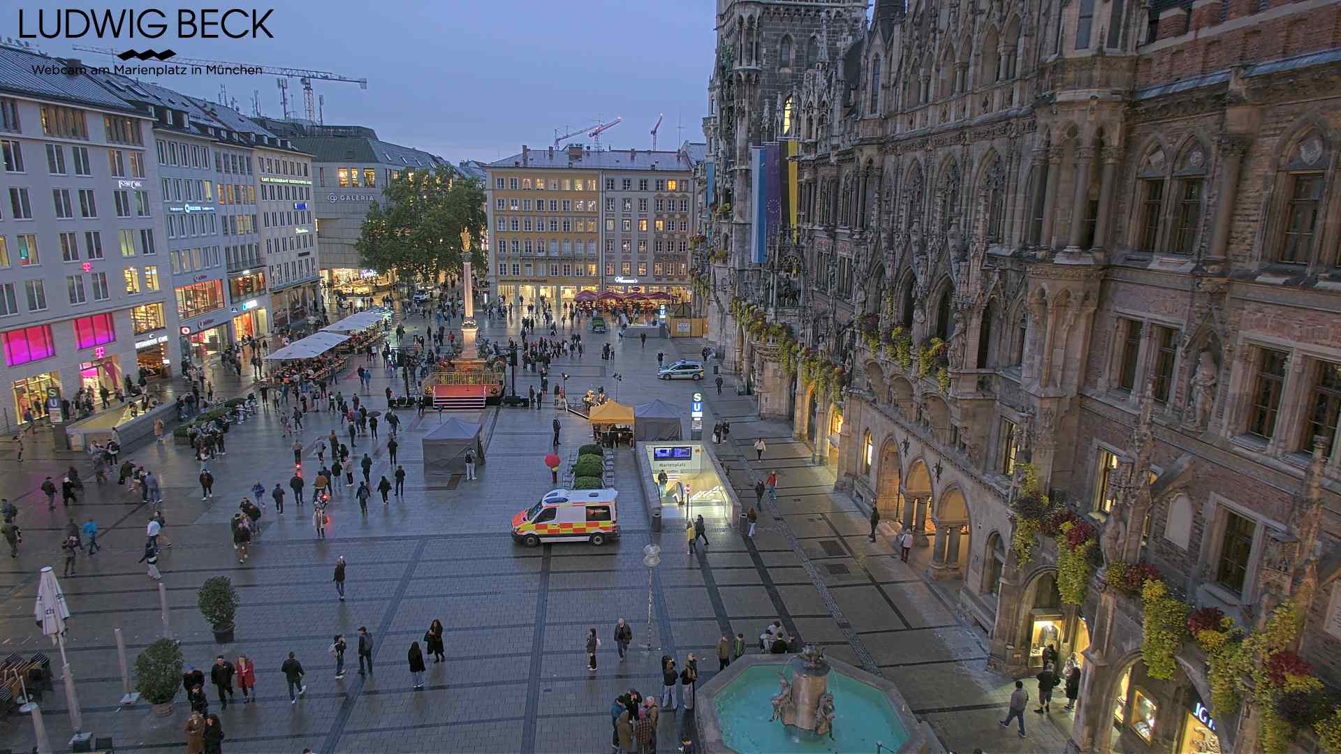 Archiv Foto Webcam am Marienplatz München