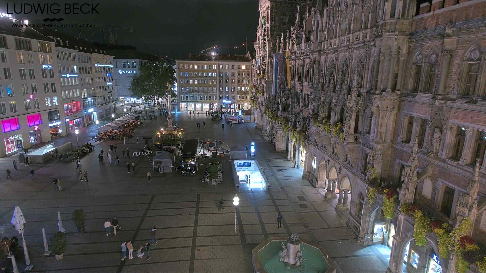 Archiv Foto Webcam am Marienplatz München