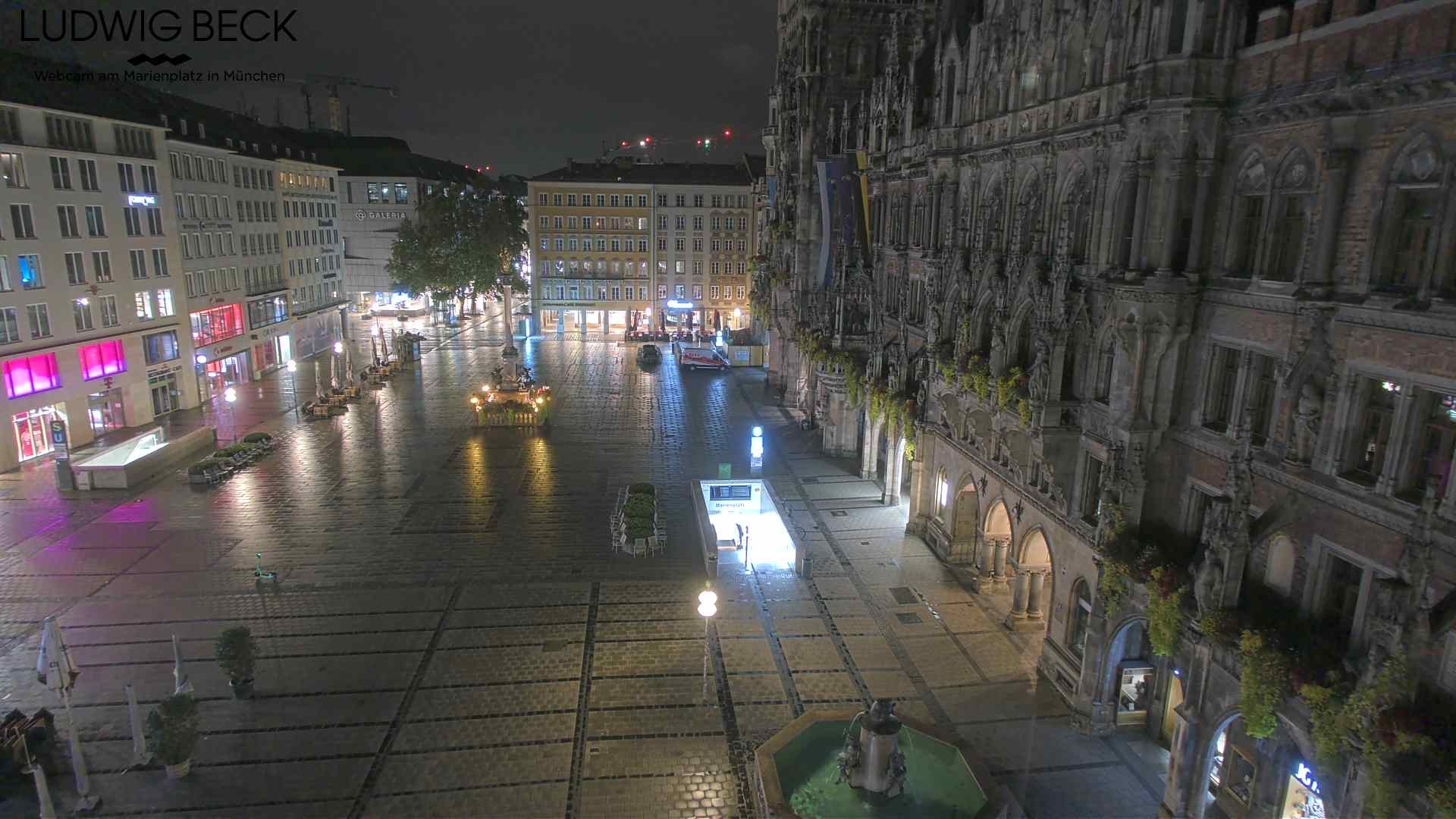 Archiv Foto Webcam am Marienplatz München