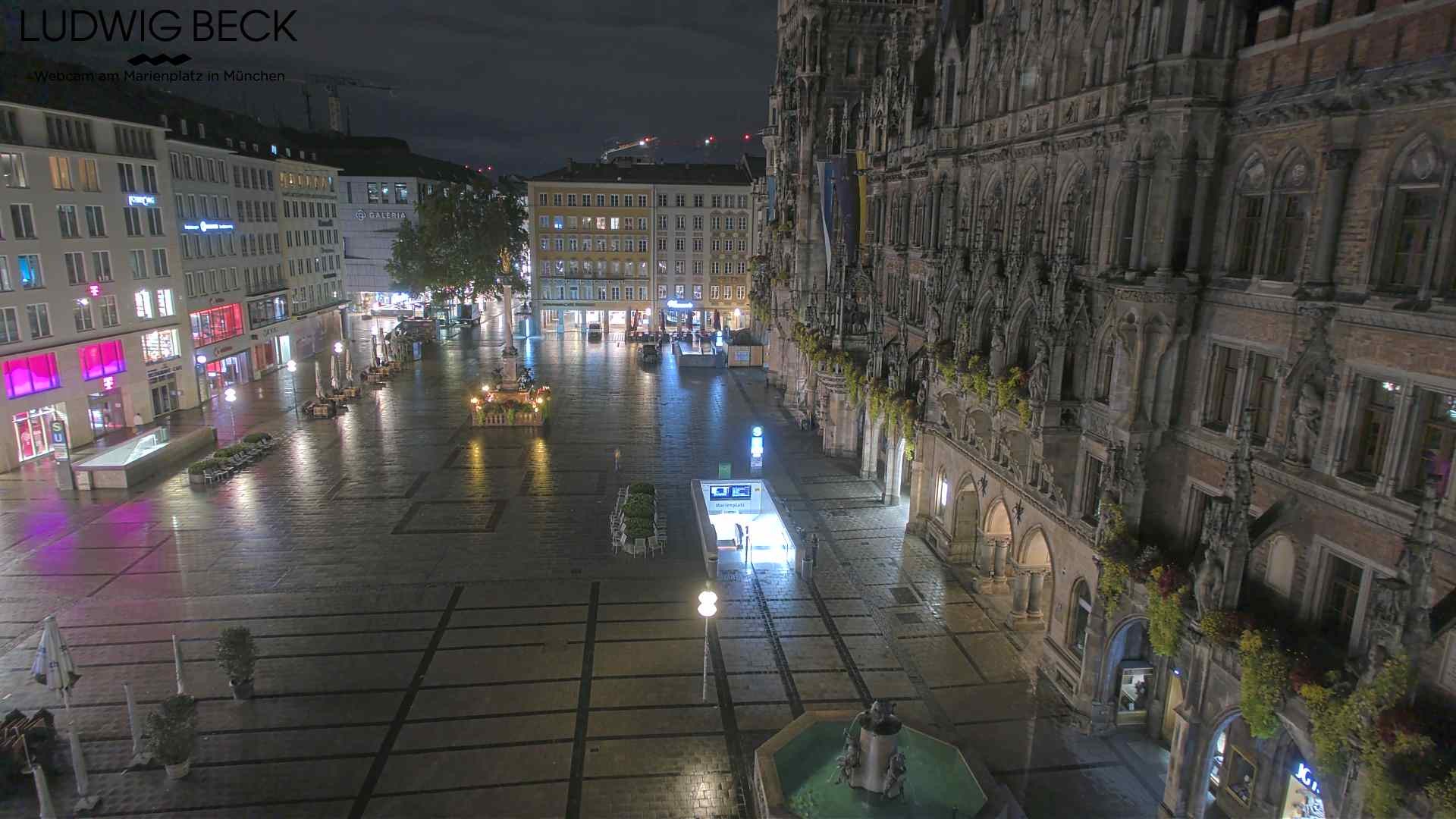 Archiv Foto Webcam am Marienplatz München