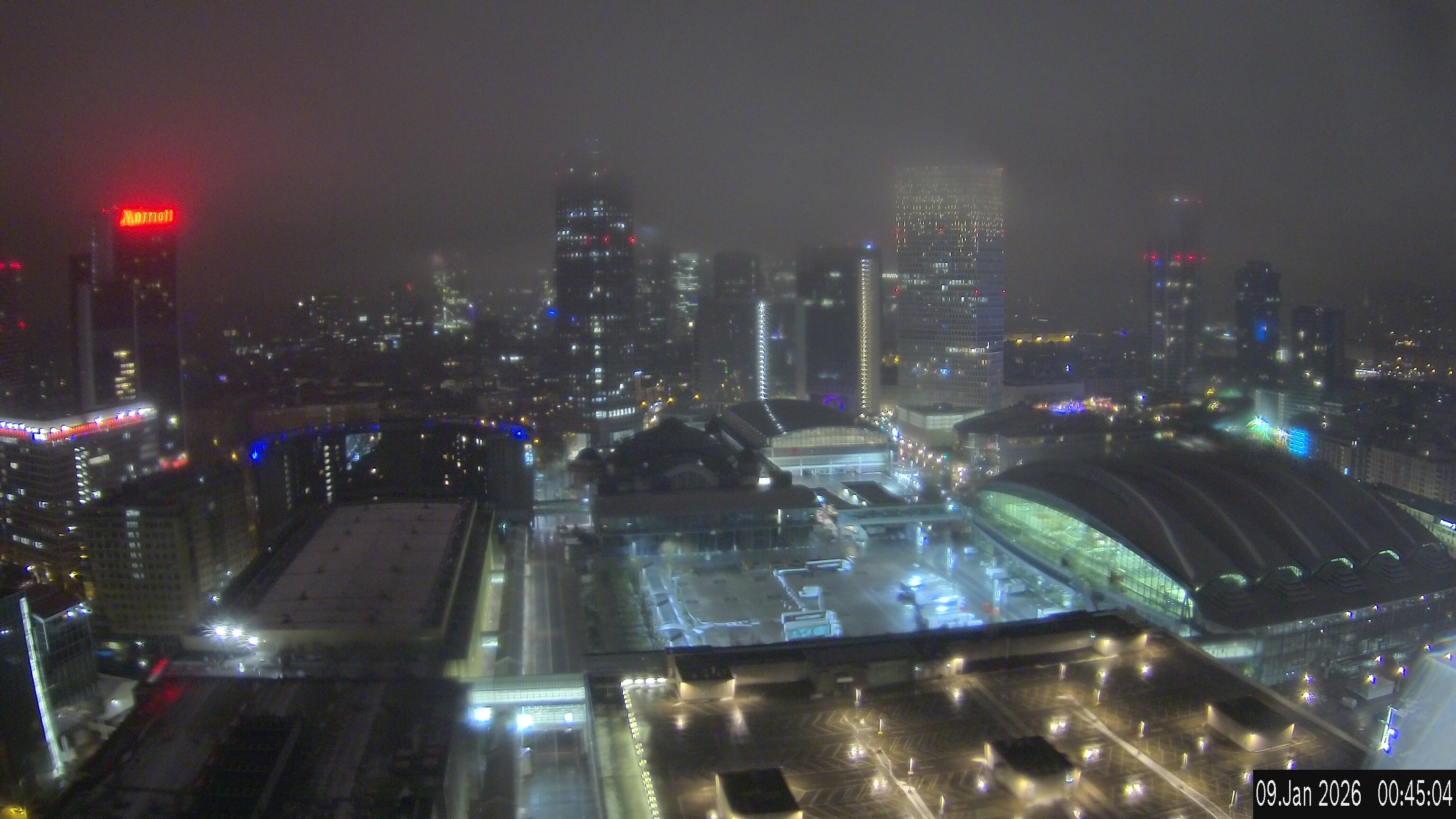 Archived image Webcam Frankfurt: View at the Skyline