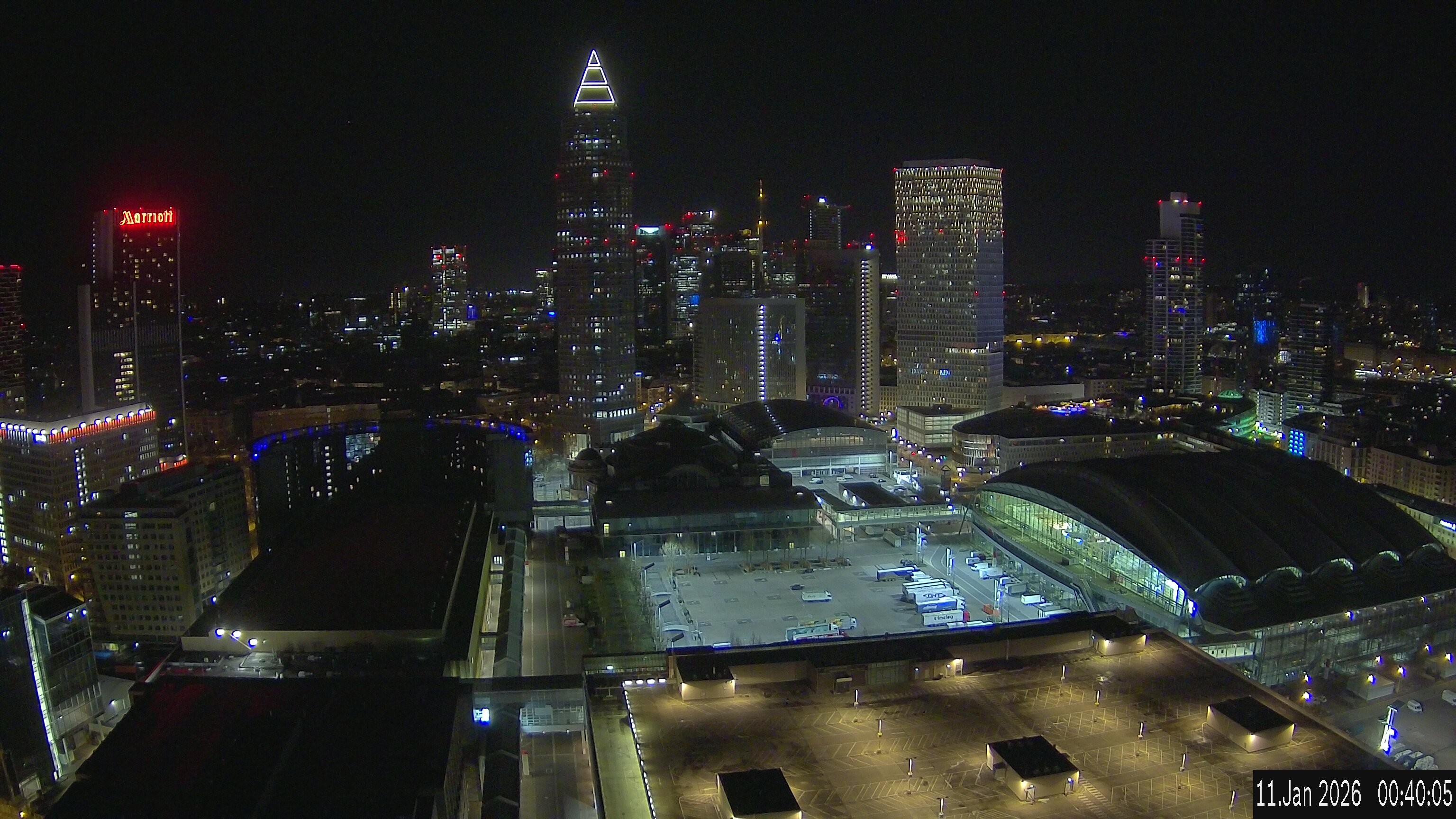 Archived image Webcam Frankfurt: View at the Skyline