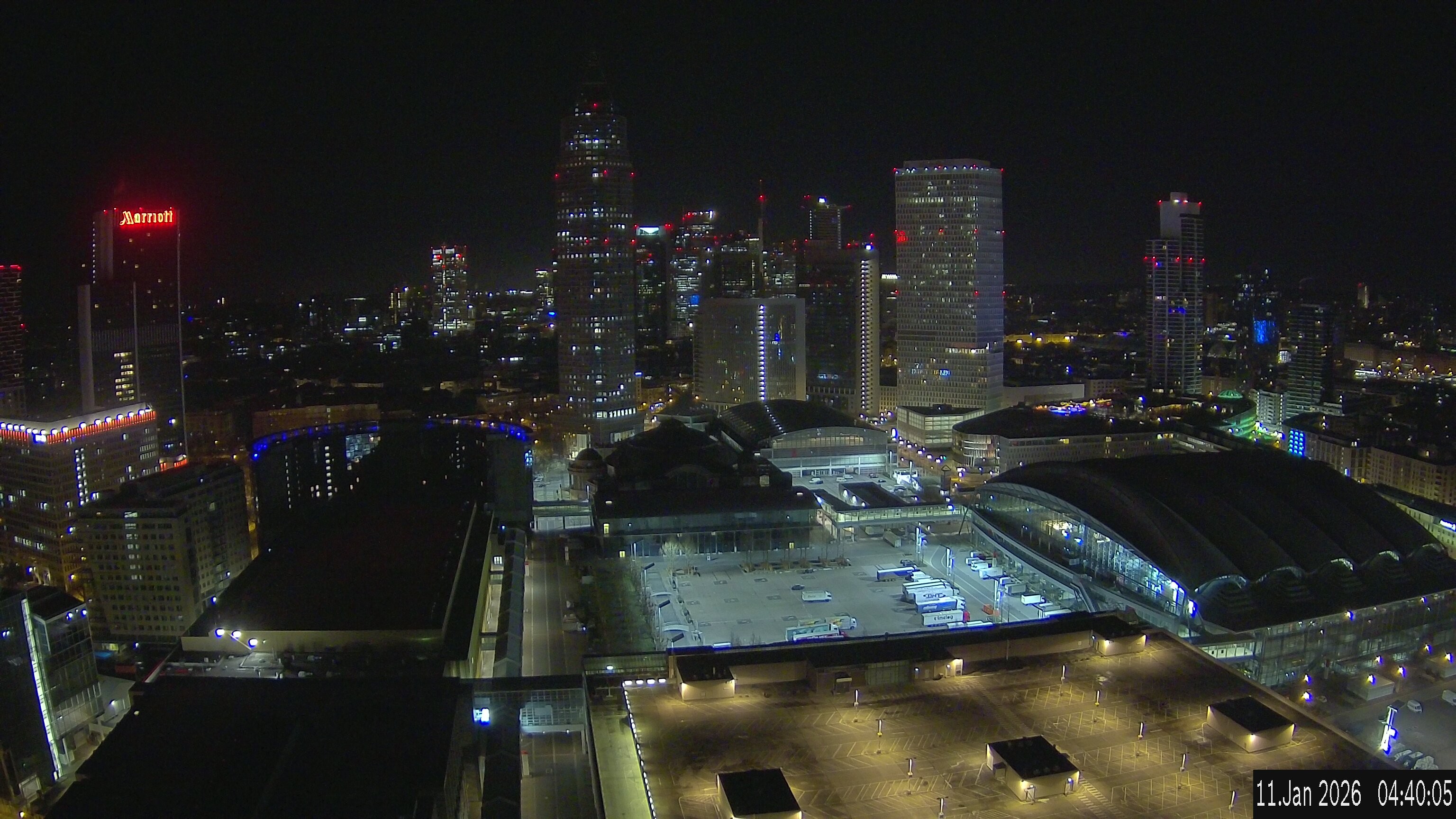 Archived image Webcam Frankfurt: View at the Skyline