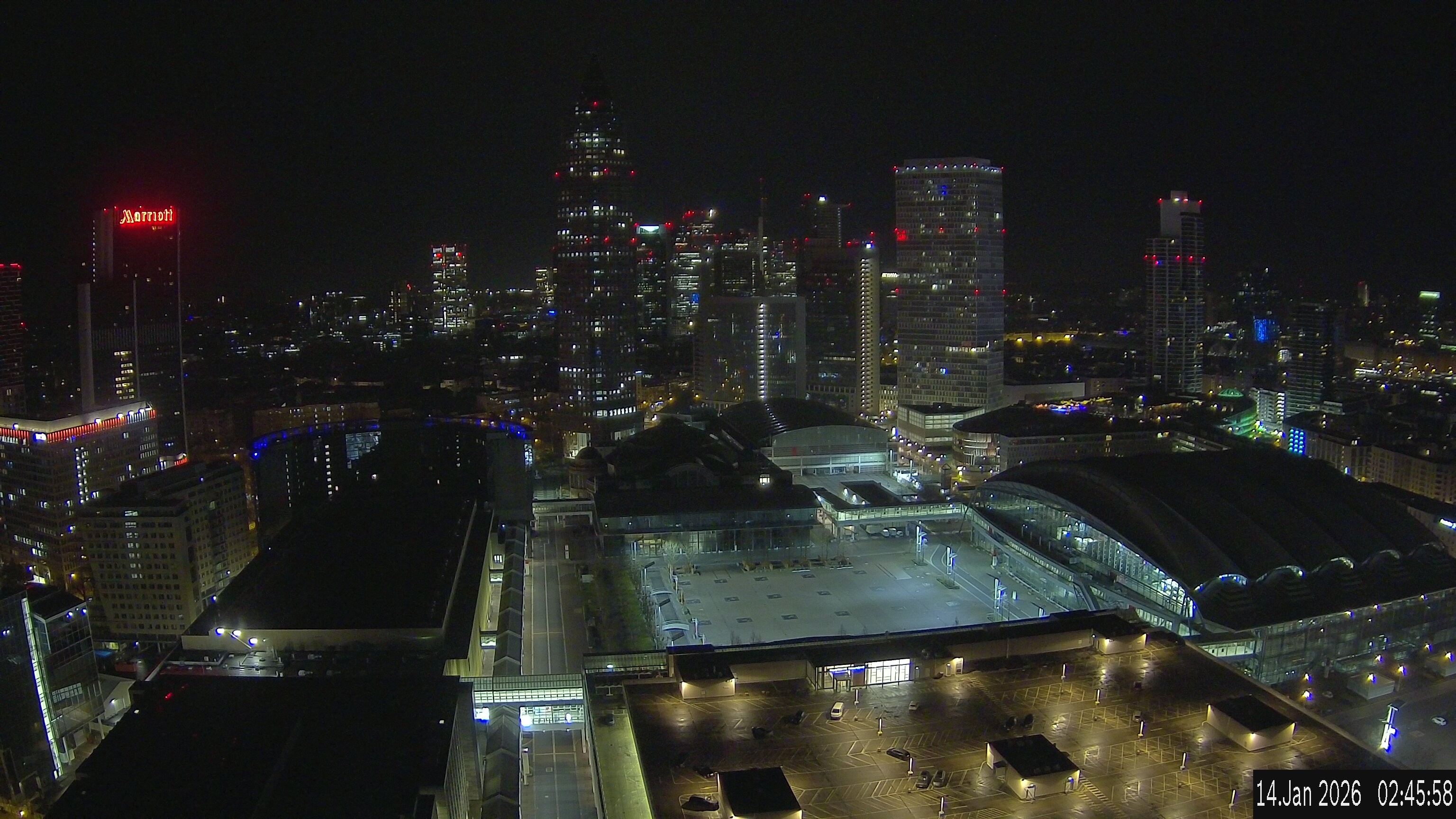 Archived image Webcam Frankfurt: View at the Skyline