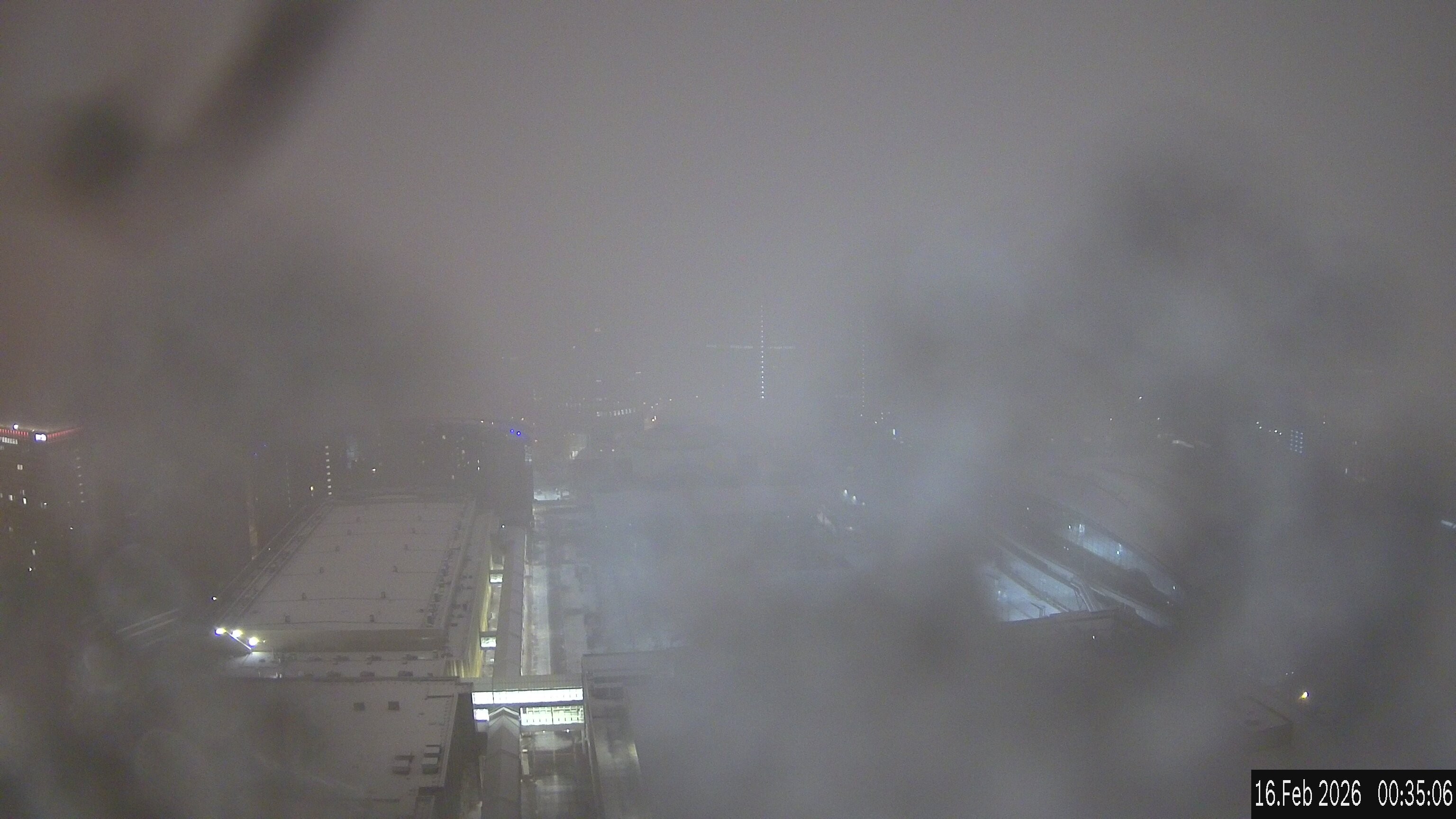 Archiv Foto Webcam Blick von Frankfurter Messe auf die Skyline