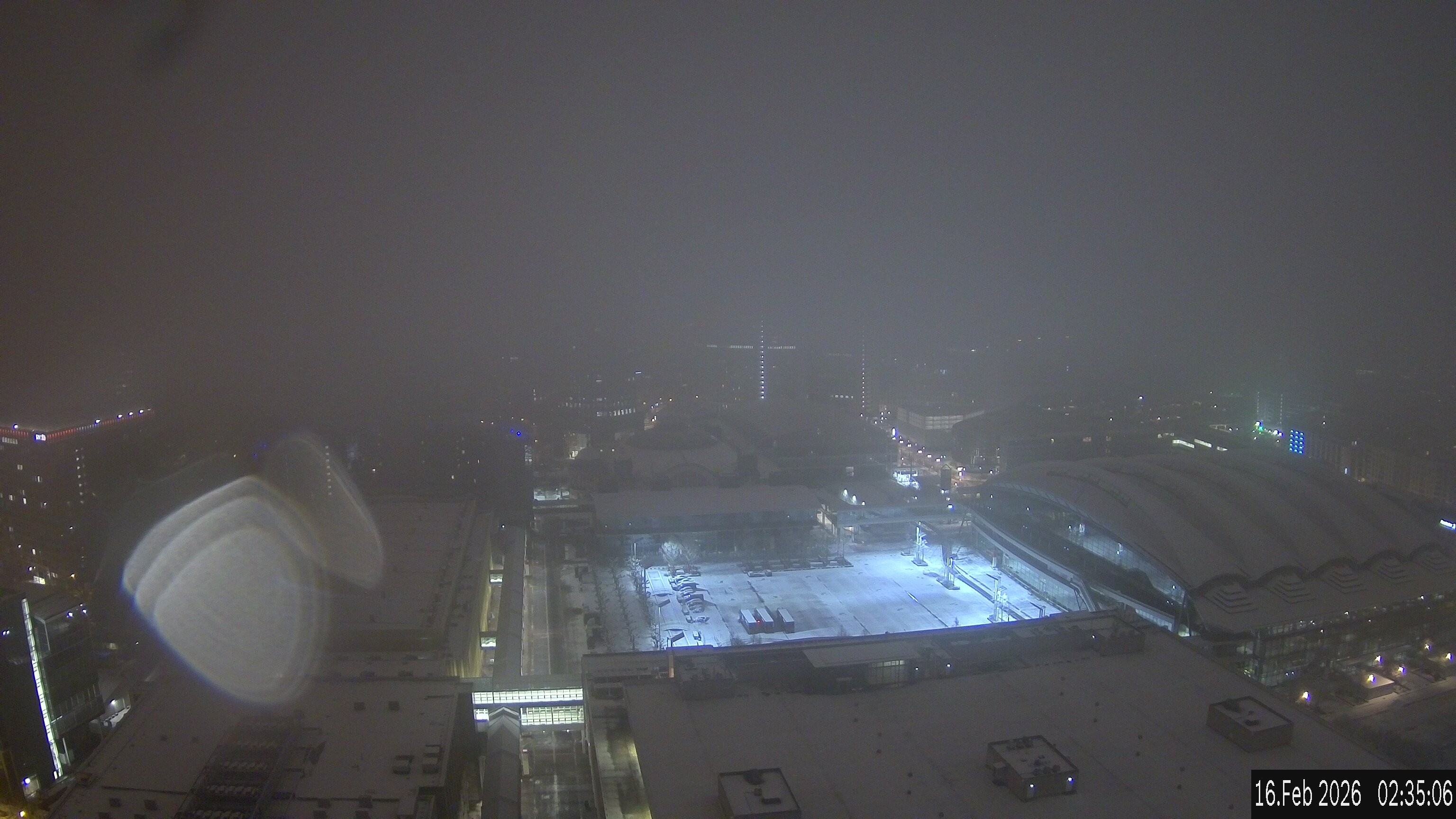 Archiv Foto Webcam Blick von Frankfurter Messe auf die Skyline