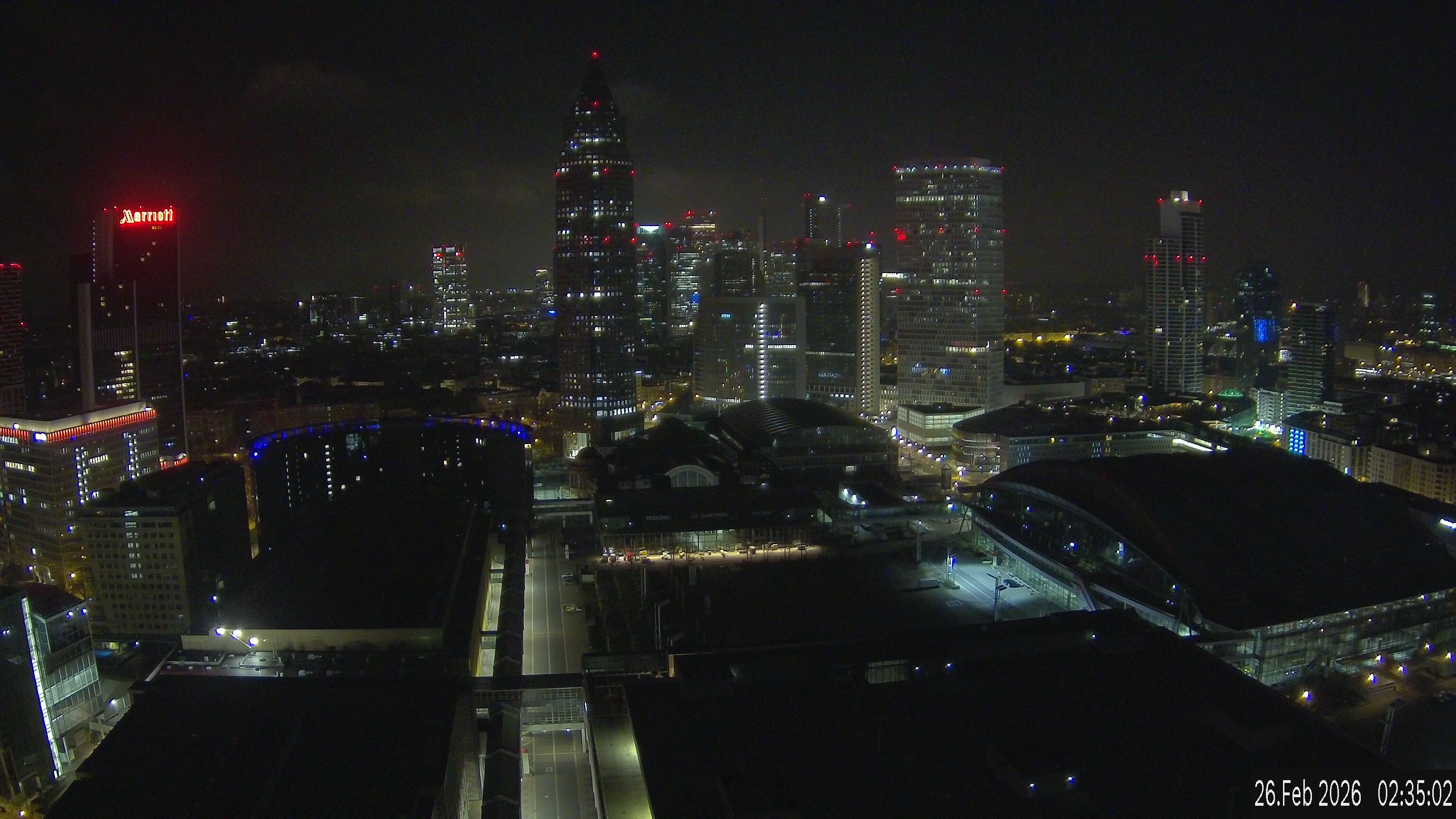 Archived image Webcam Frankfurt: View at the Skyline