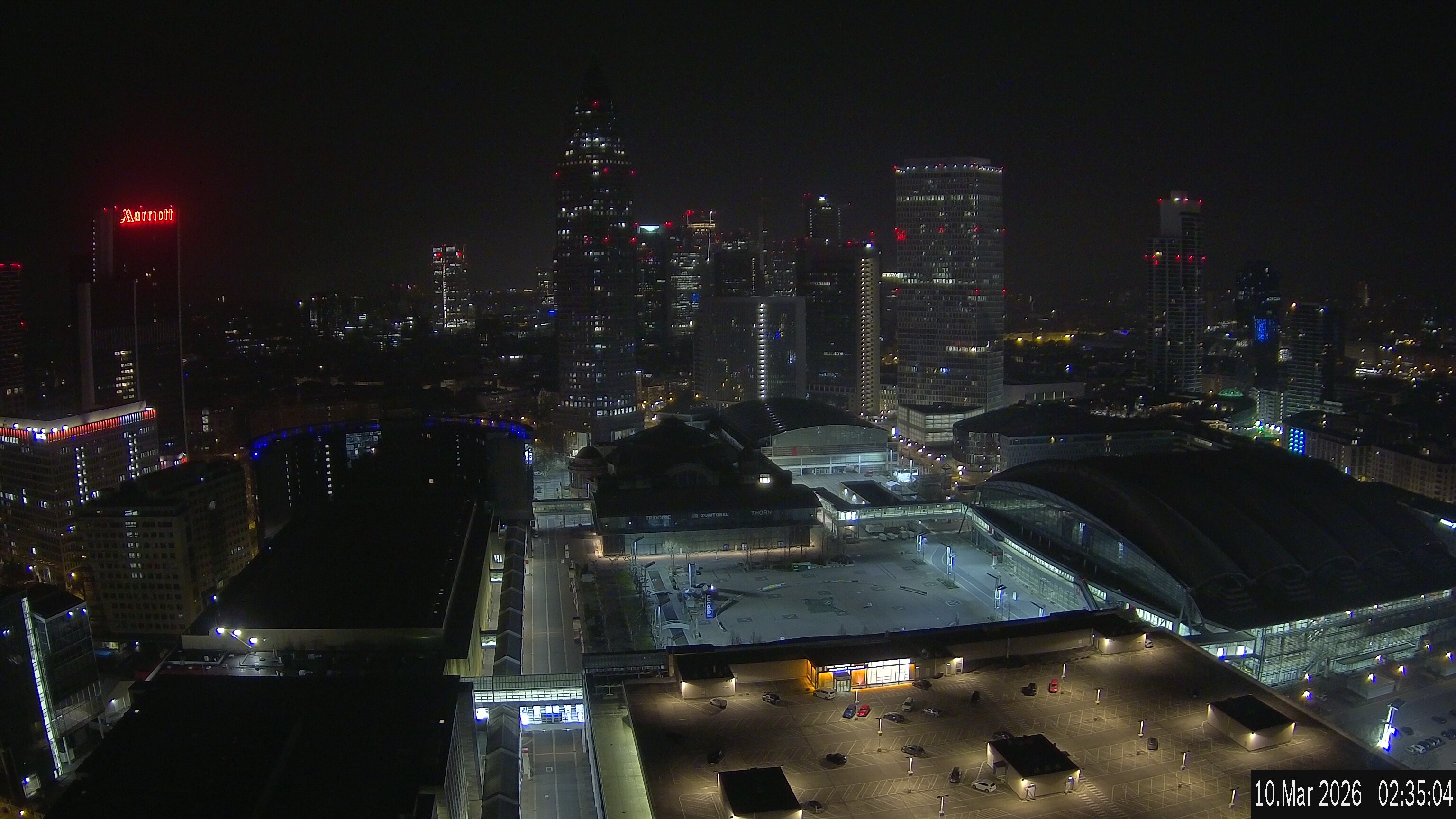 Archived image Webcam Frankfurt: View at the Skyline