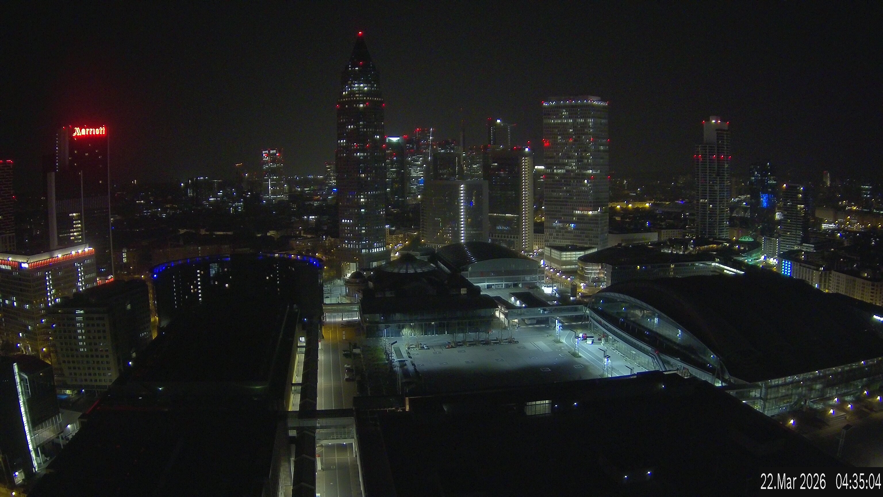 Archived image Webcam Frankfurt: View at the Skyline