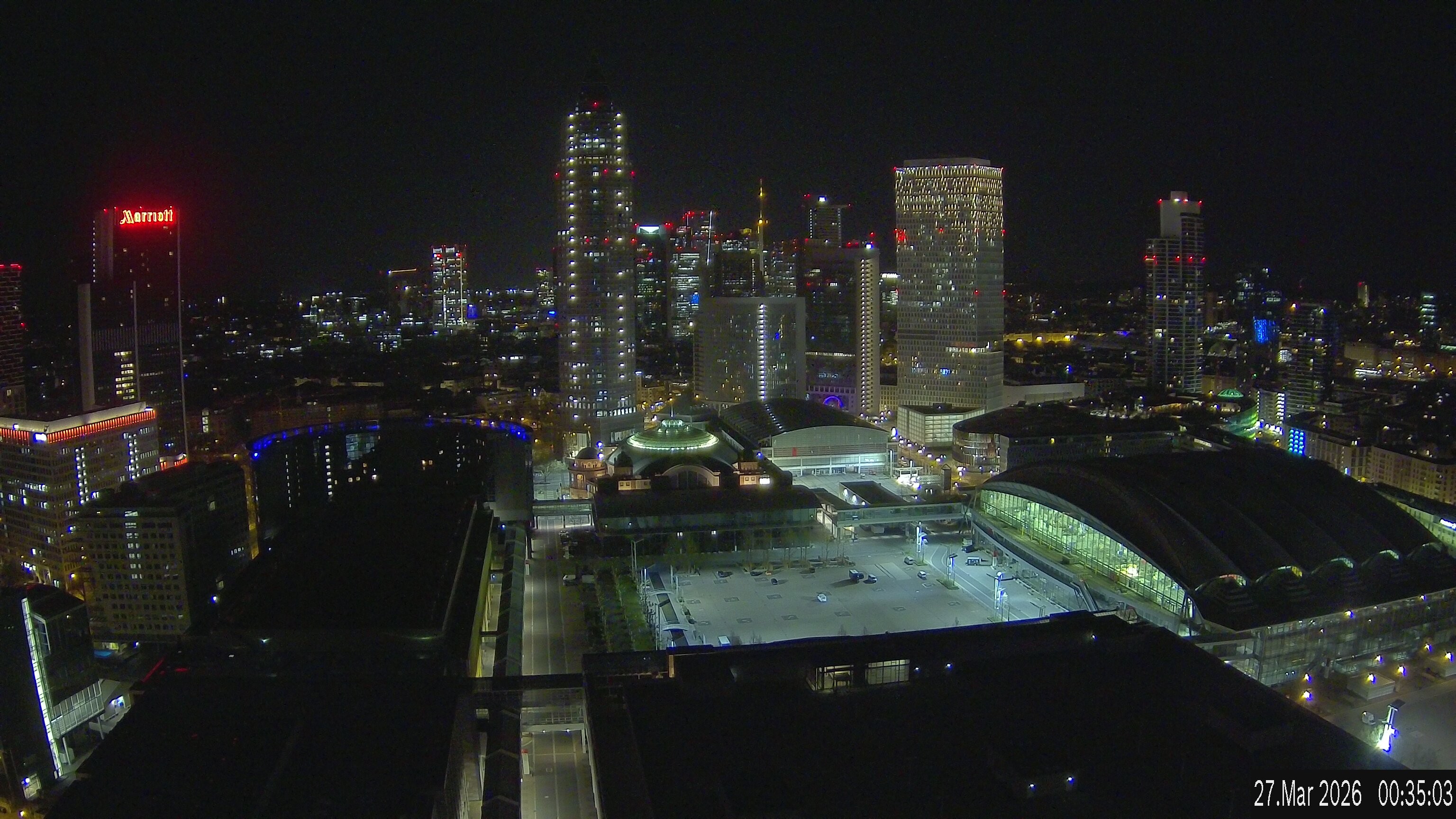 Archived image Webcam Frankfurt: View at the Skyline