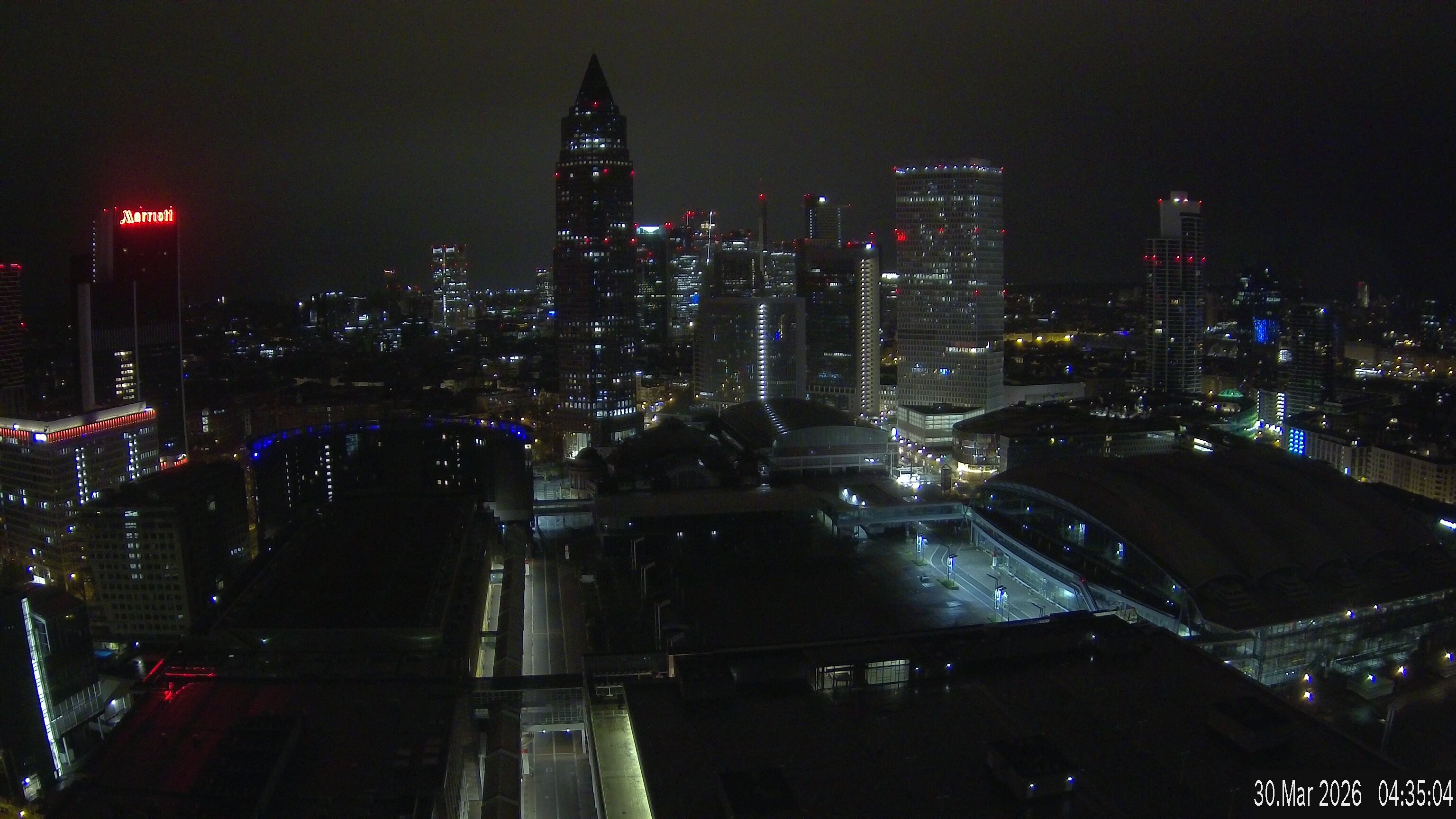 Archived image Webcam Frankfurt: View at the Skyline