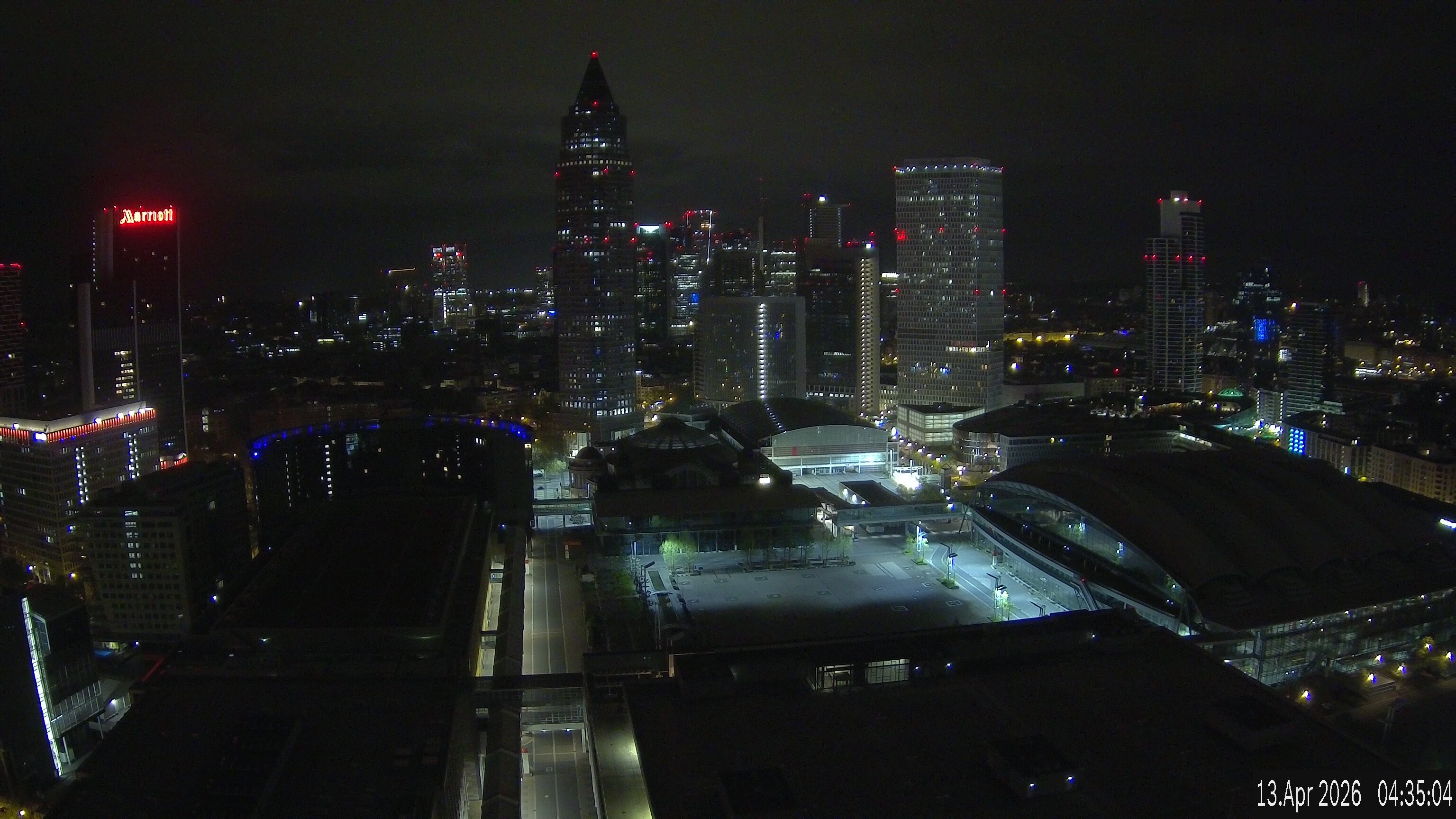 Archived image Webcam Frankfurt: View at the Skyline