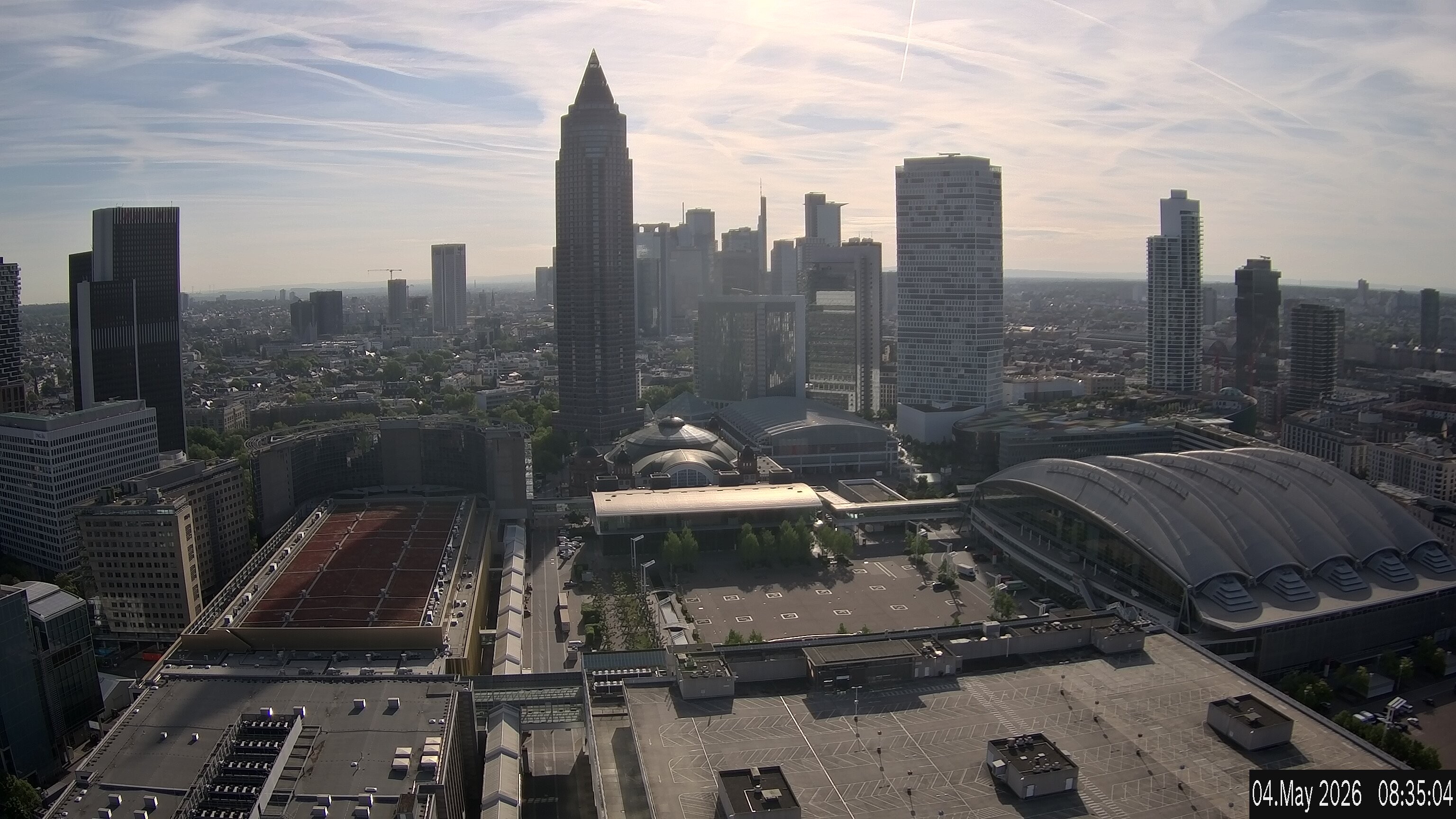 Archived image Webcam Frankfurt: View at the Skyline