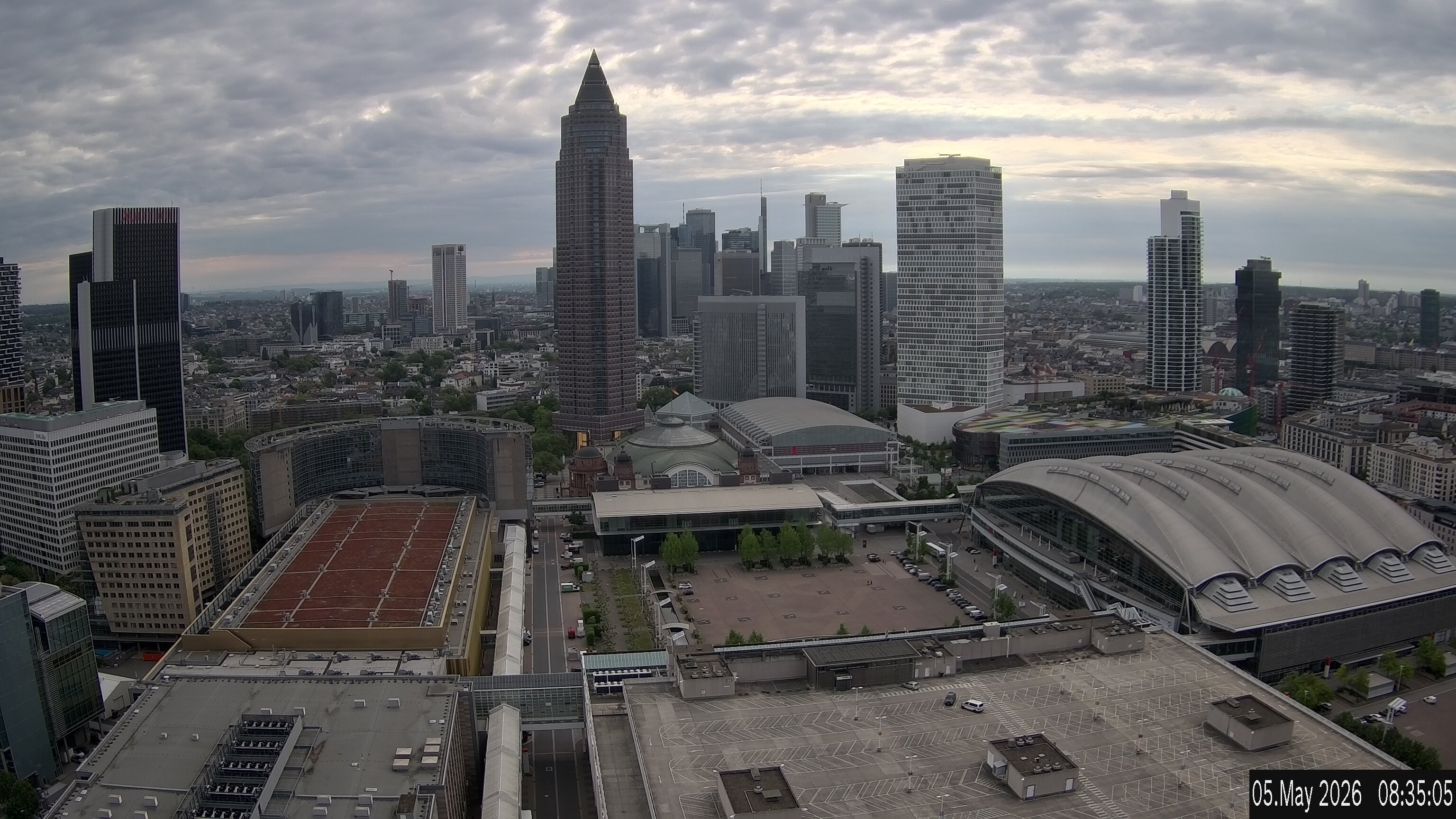 Archived image Webcam Frankfurt: View at the Skyline
