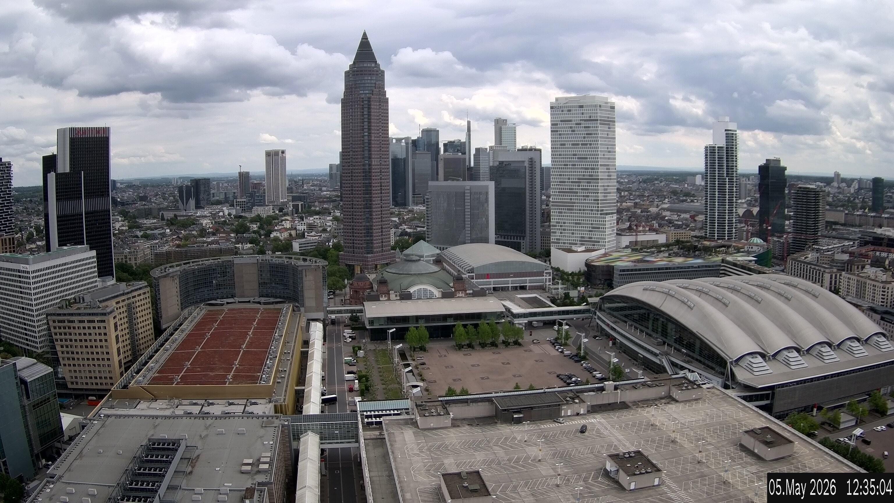 Archived image Webcam Frankfurt: View at the Skyline