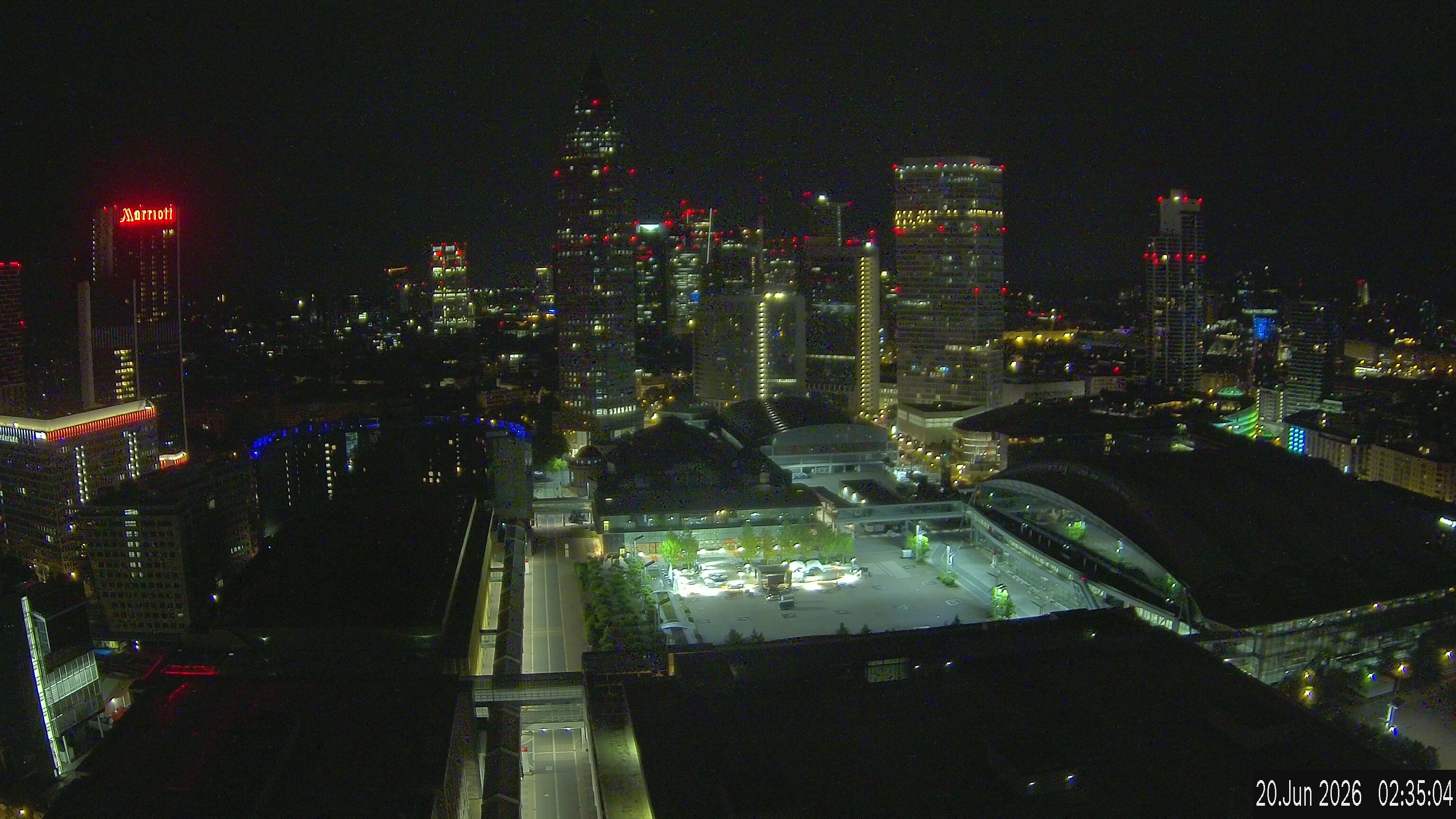 Archived image Webcam Frankfurt: View at the Skyline