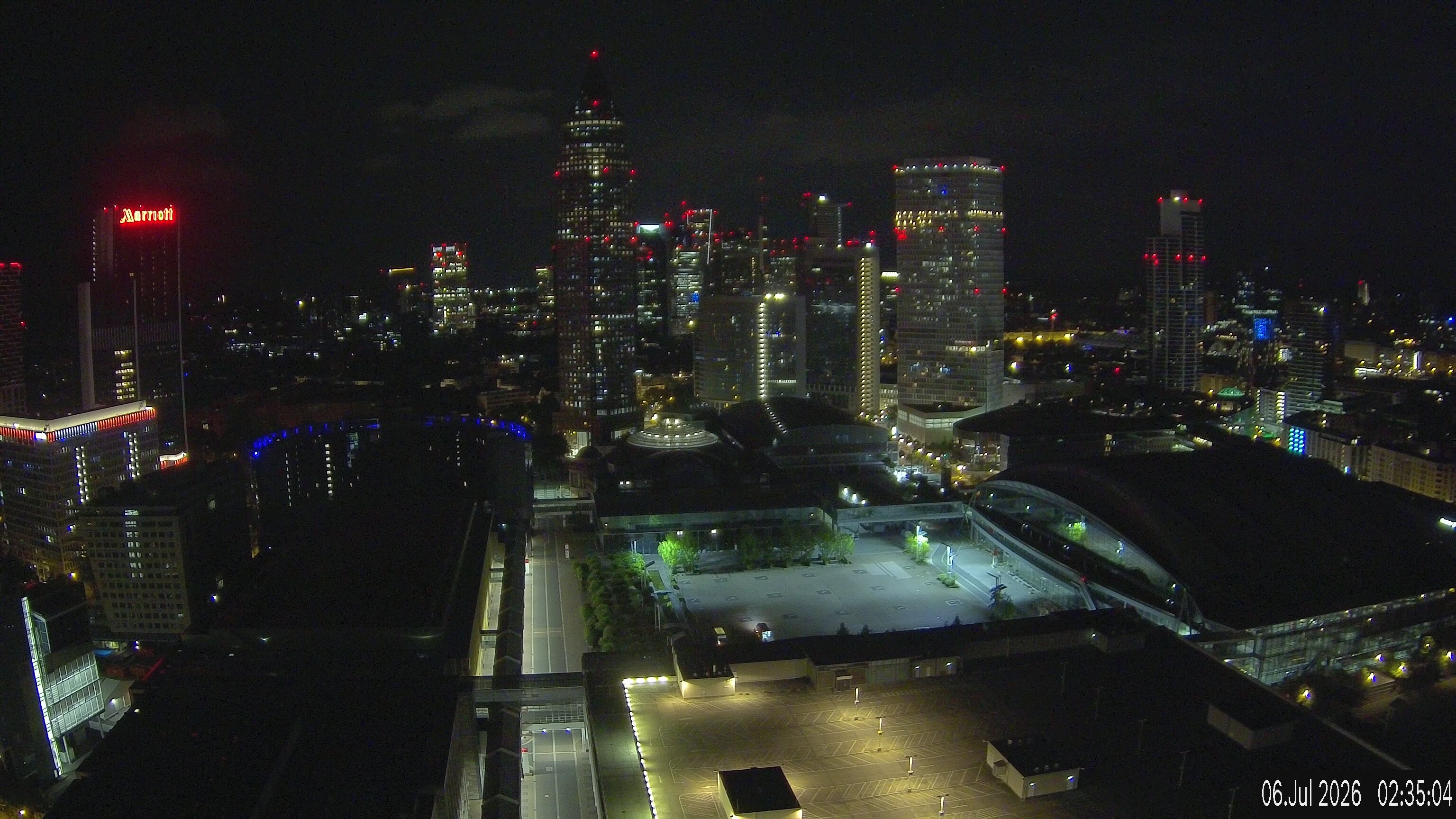 Archived image Webcam Frankfurt: View at the Skyline