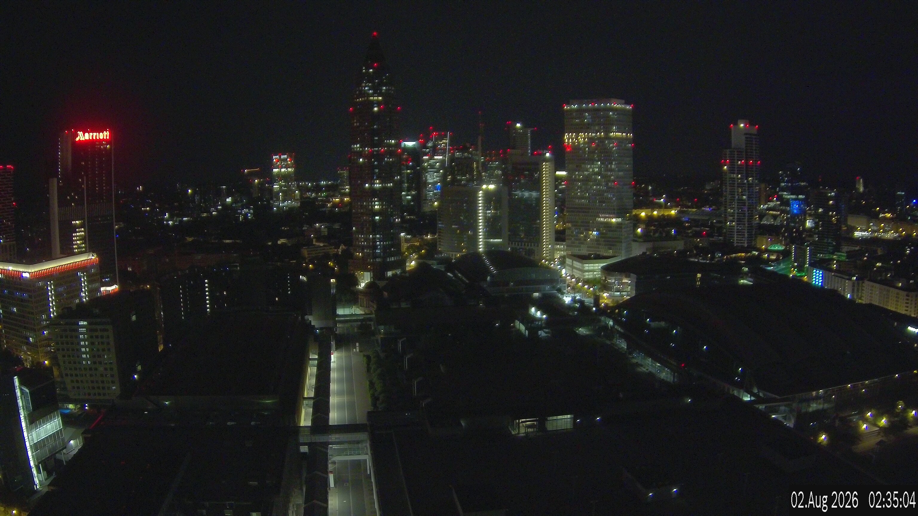 Archived image Webcam Frankfurt: View at the Skyline