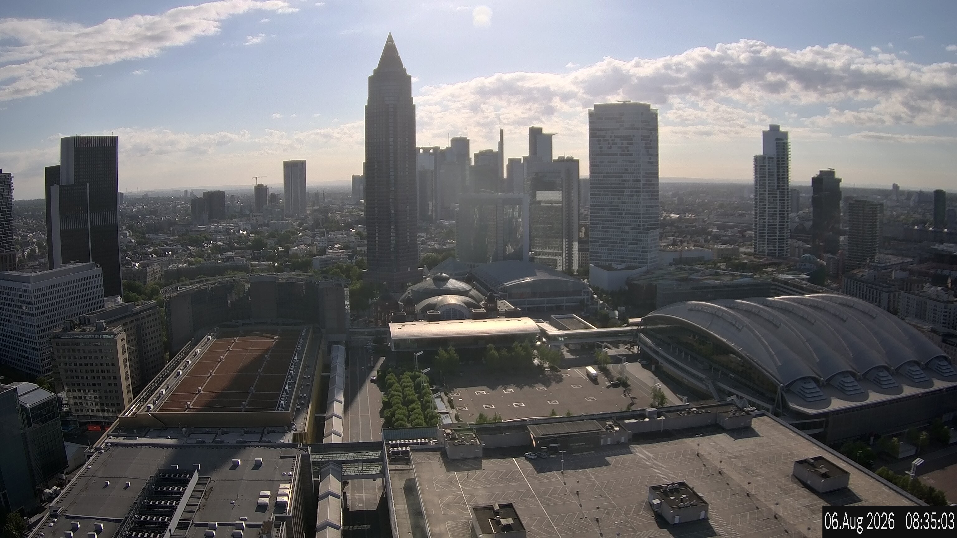 Archived image Webcam Frankfurt: View at the Skyline