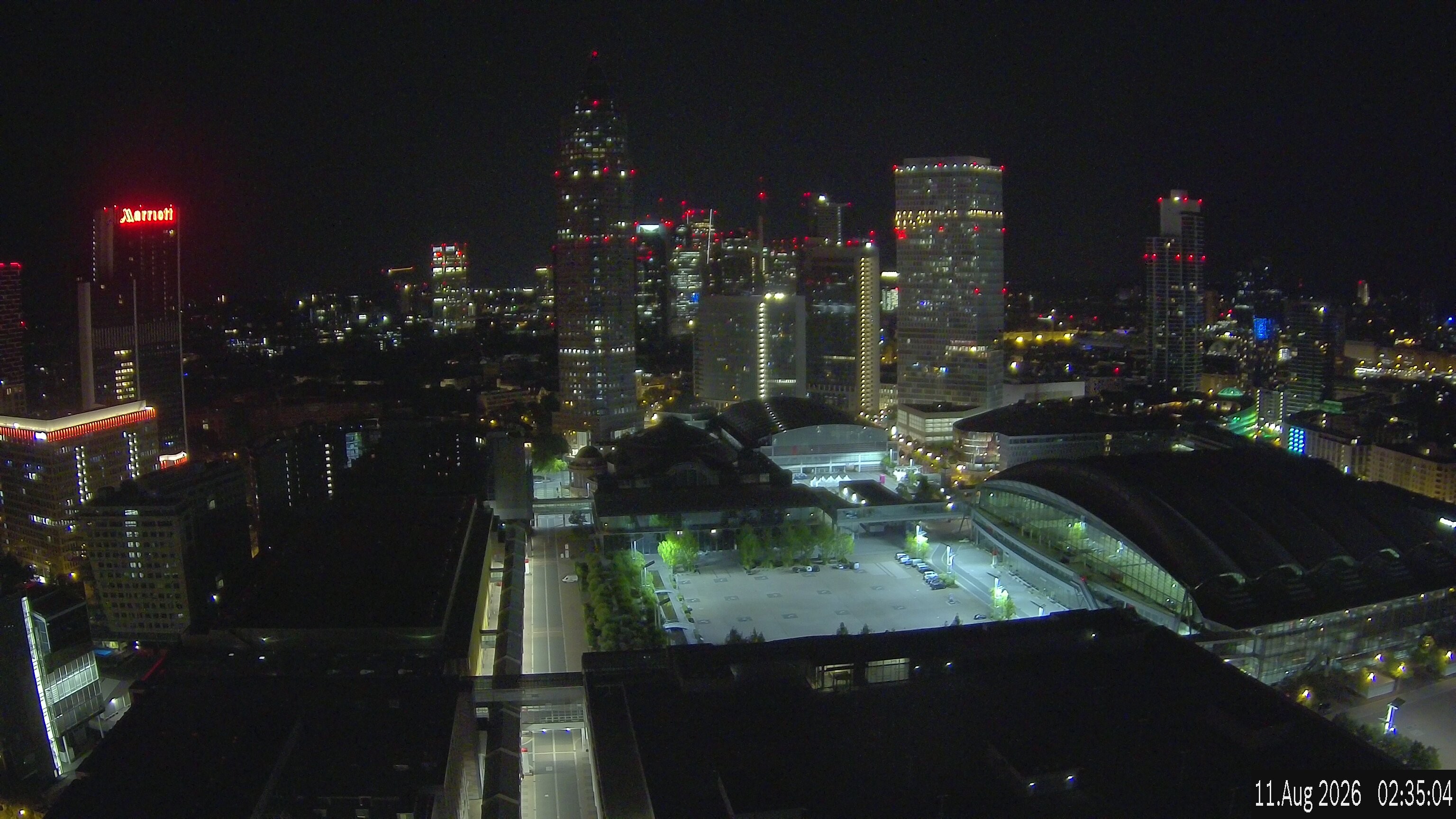Archived image Webcam Frankfurt: View at the Skyline