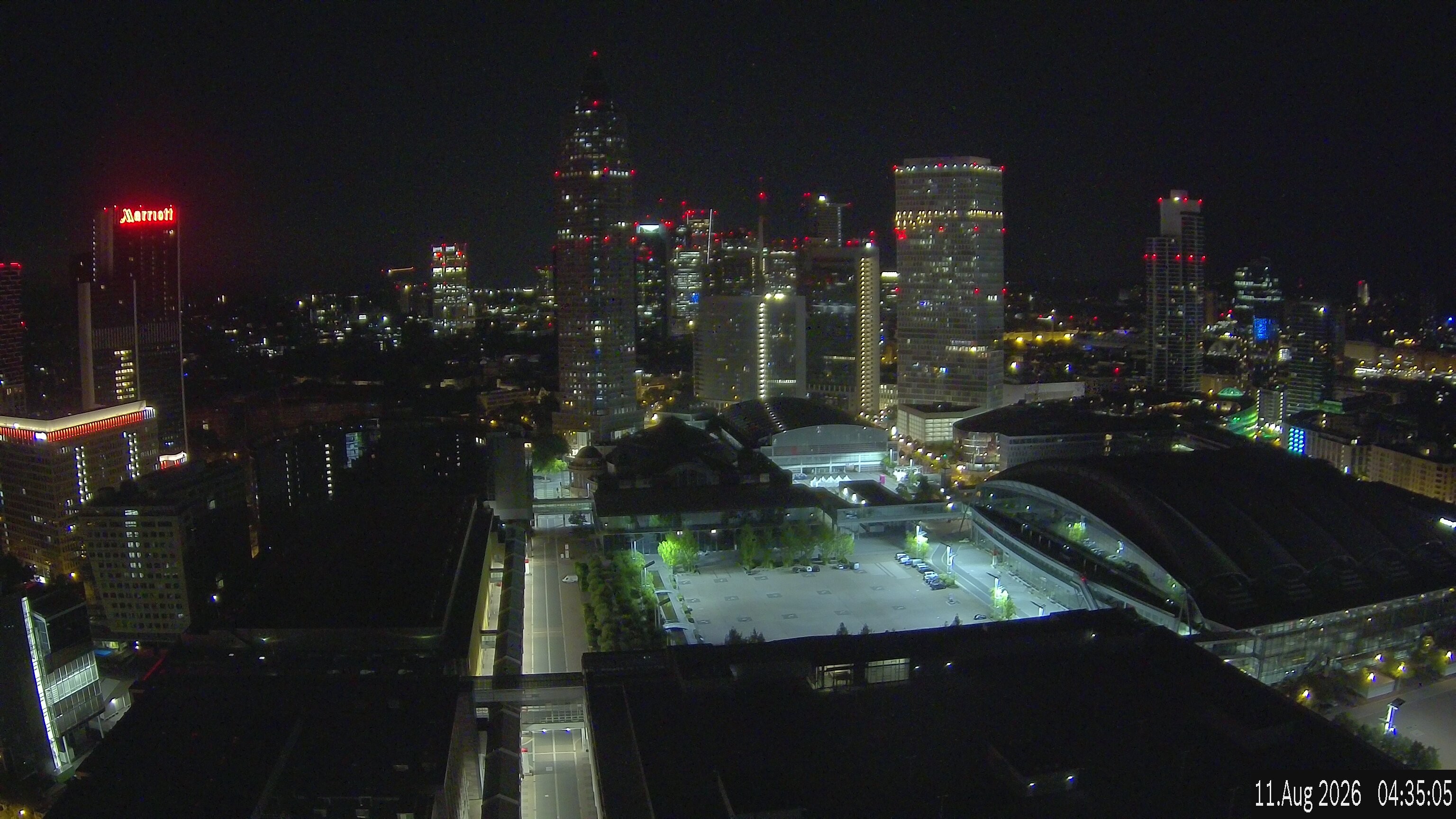 Archived image Webcam Frankfurt: View at the Skyline