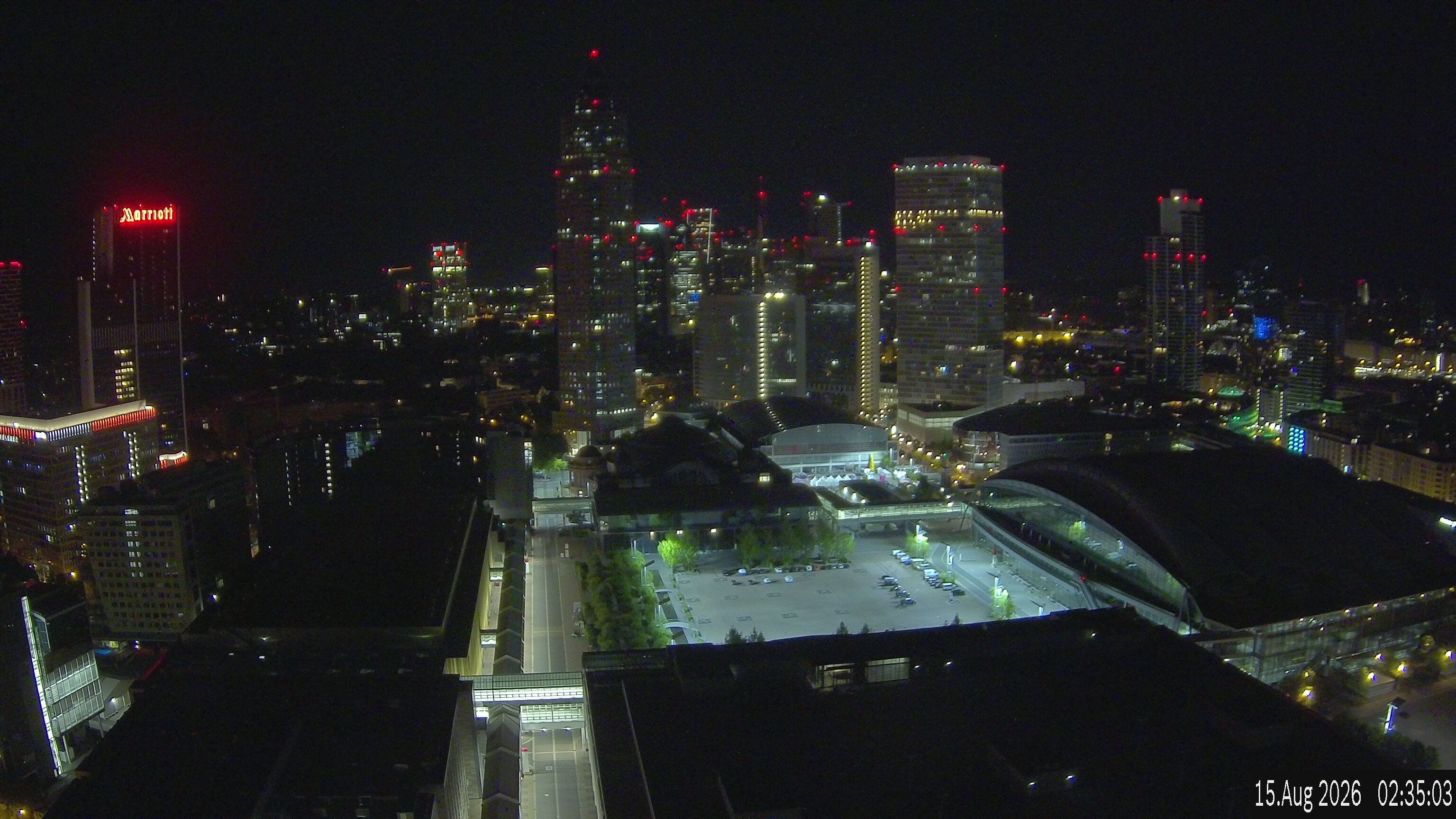 Archived image Webcam Frankfurt: View at the Skyline