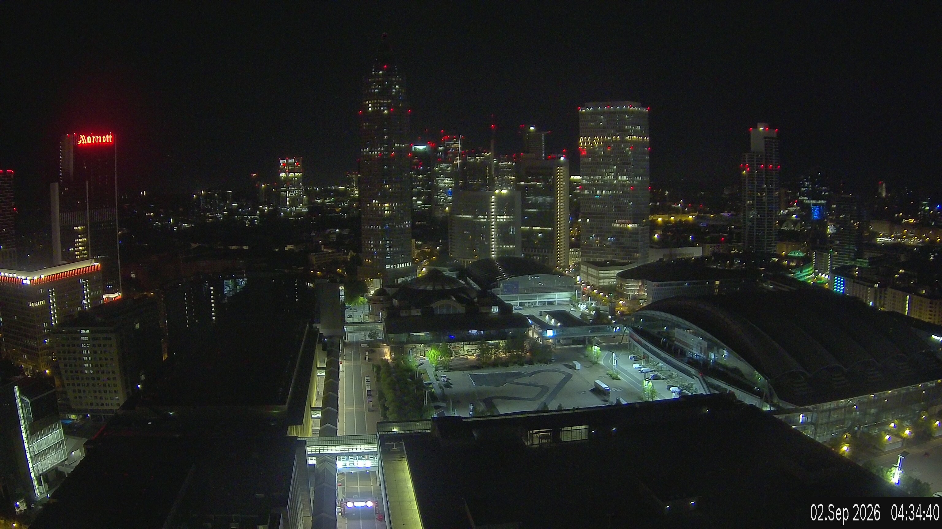 Archived image Webcam Frankfurt: View at the Skyline