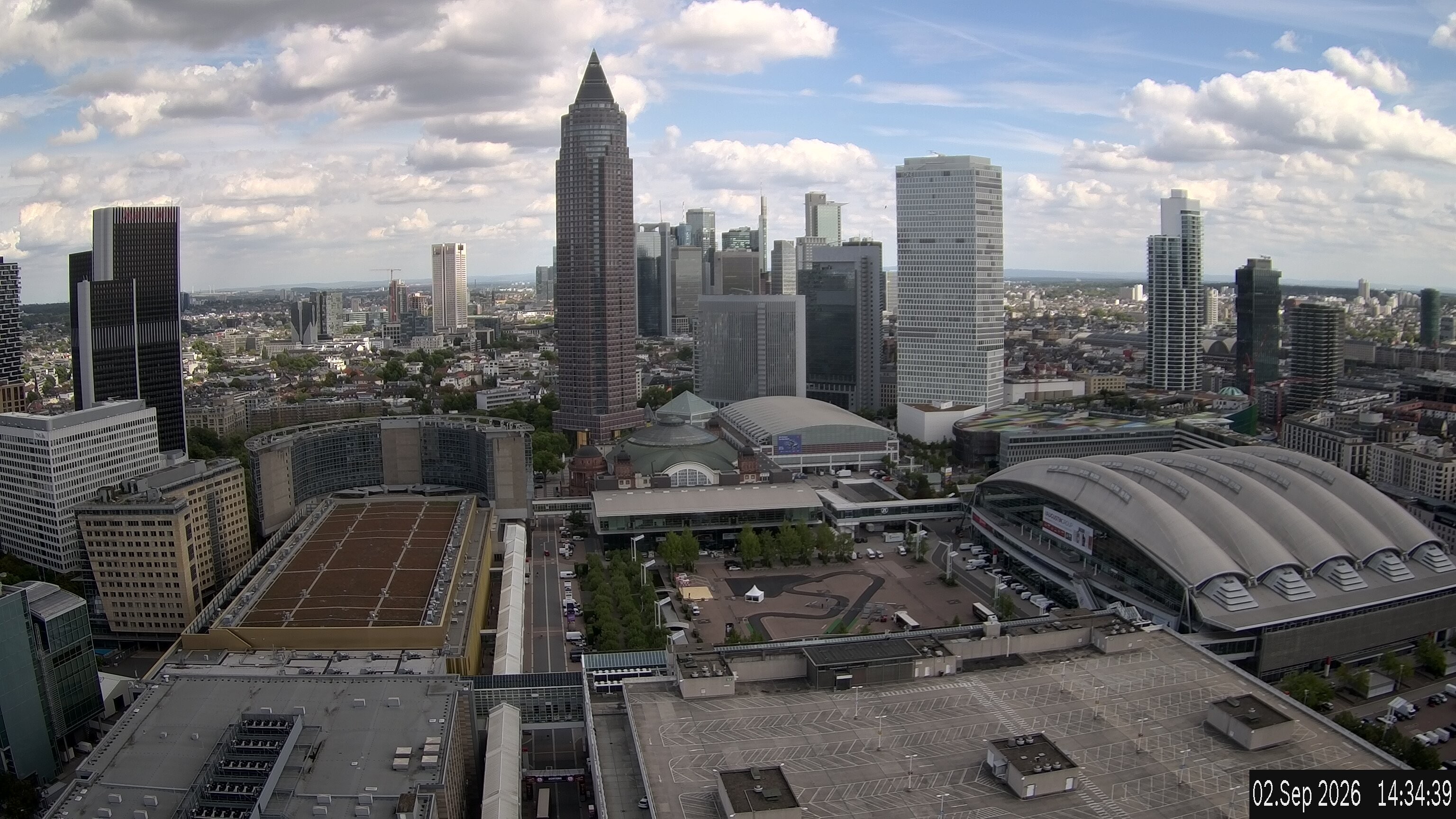Archived image Webcam Frankfurt: View at the Skyline