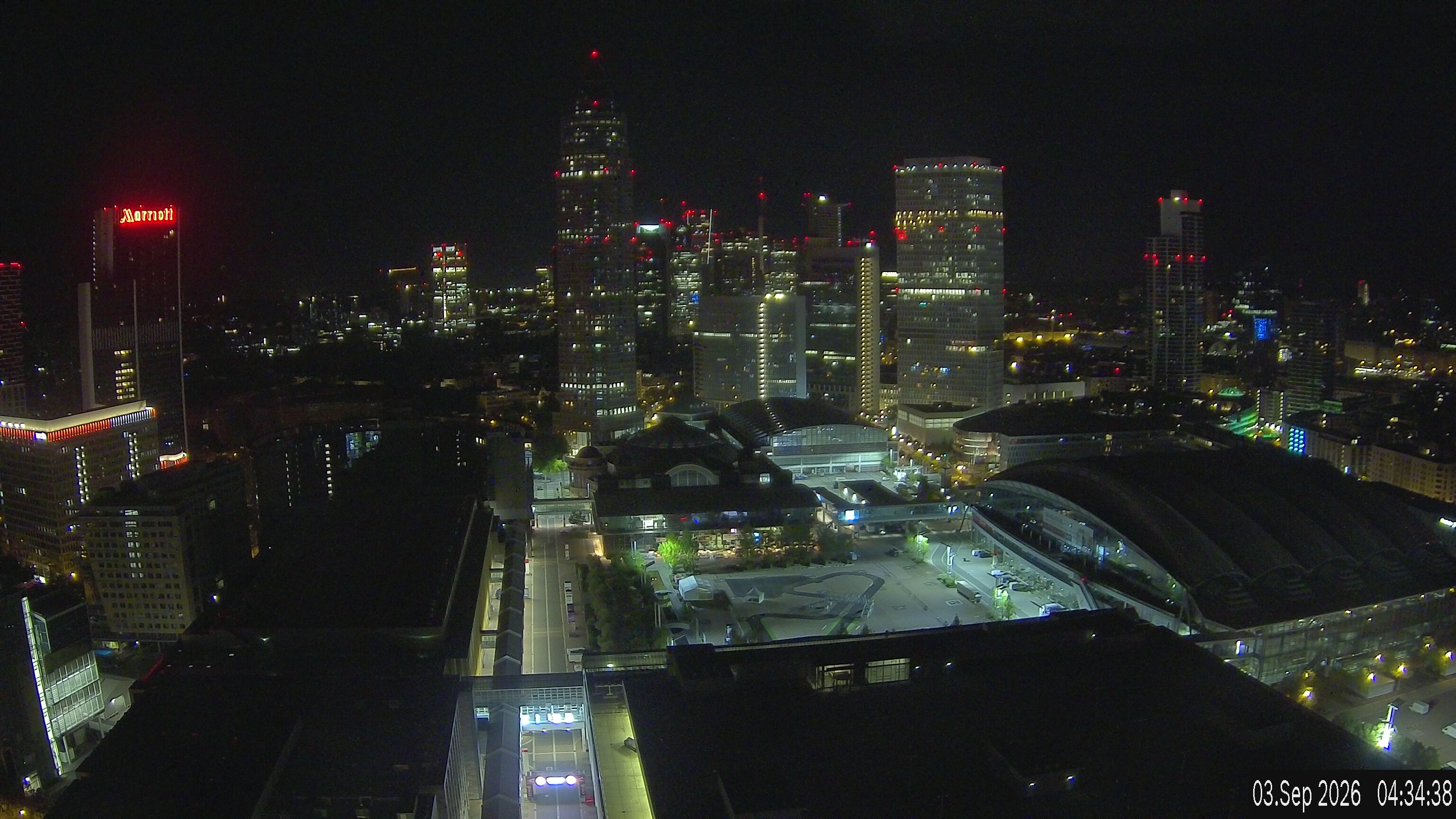 Archived image Webcam Frankfurt: View at the Skyline