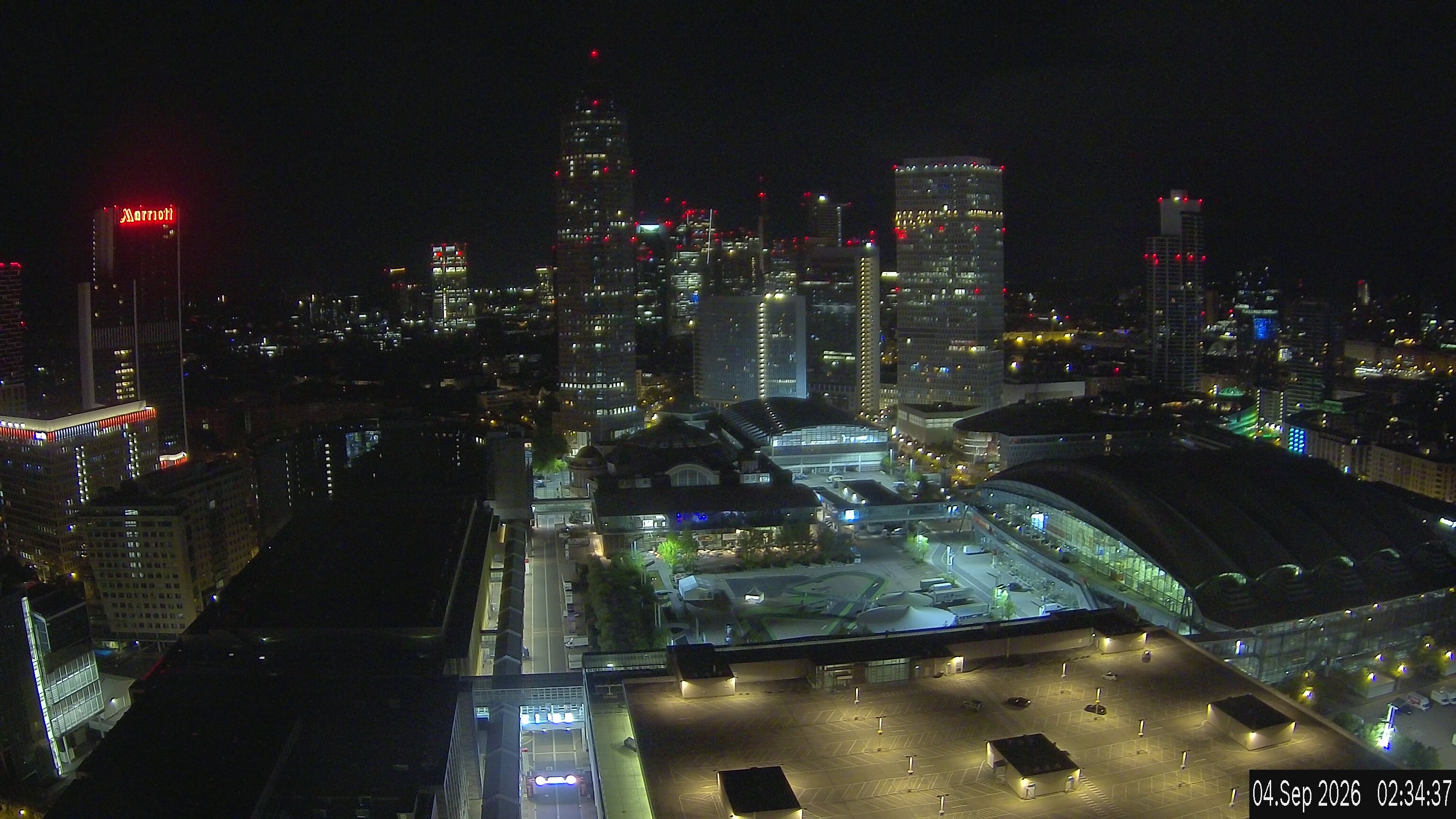 Archived image Webcam Frankfurt: View at the Skyline