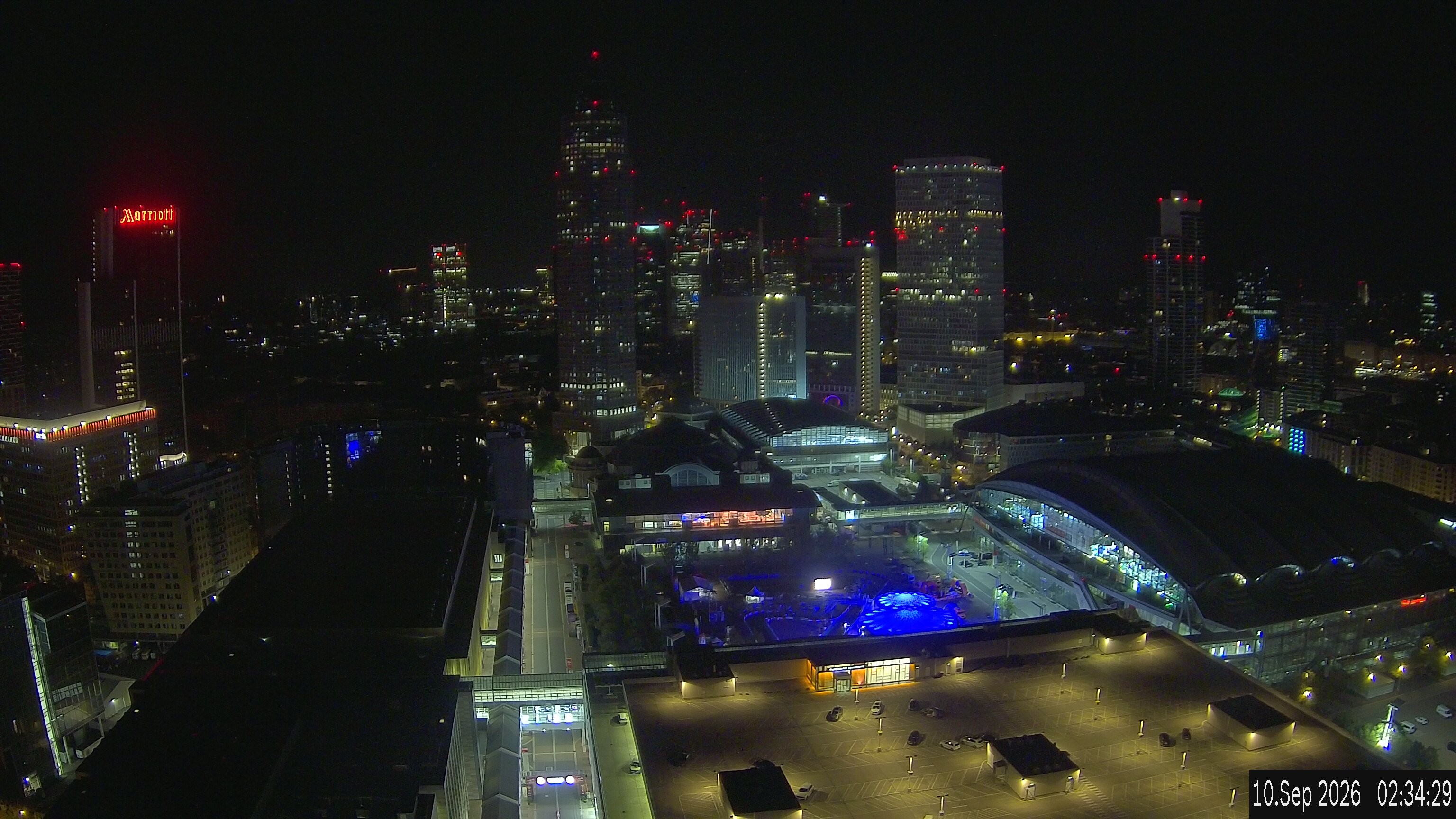 Archived image Webcam Frankfurt: View at the Skyline