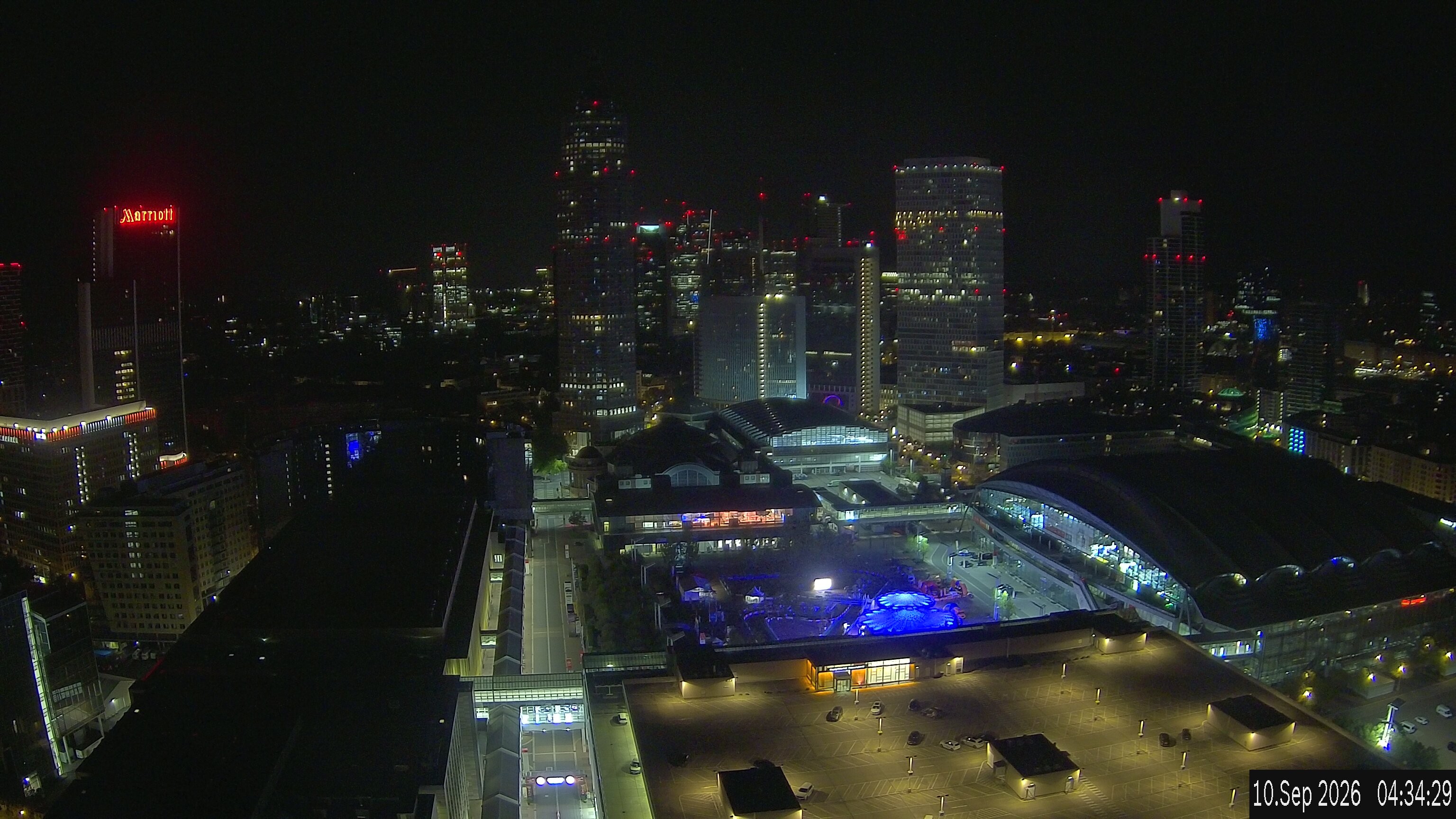 Archived image Webcam Frankfurt: View at the Skyline