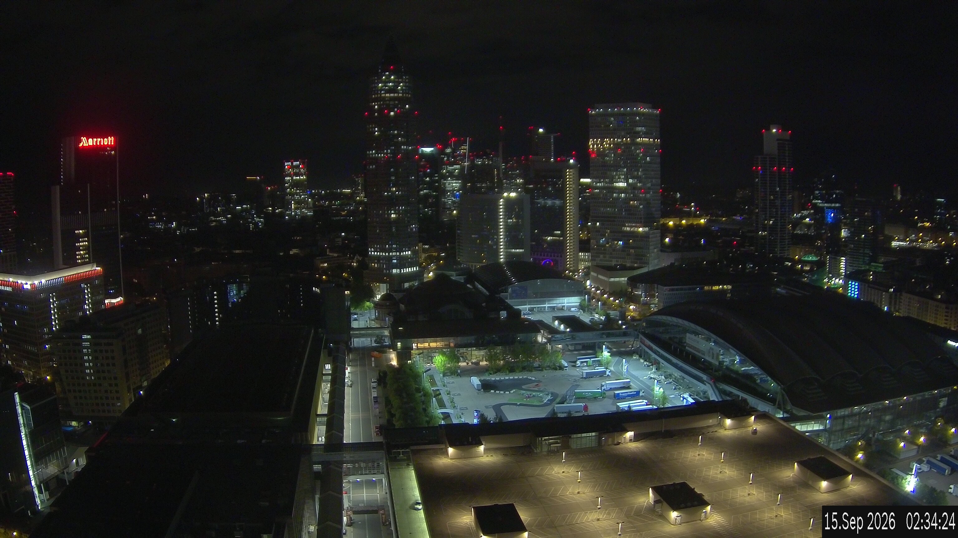 Archived image Webcam Frankfurt: View at the Skyline