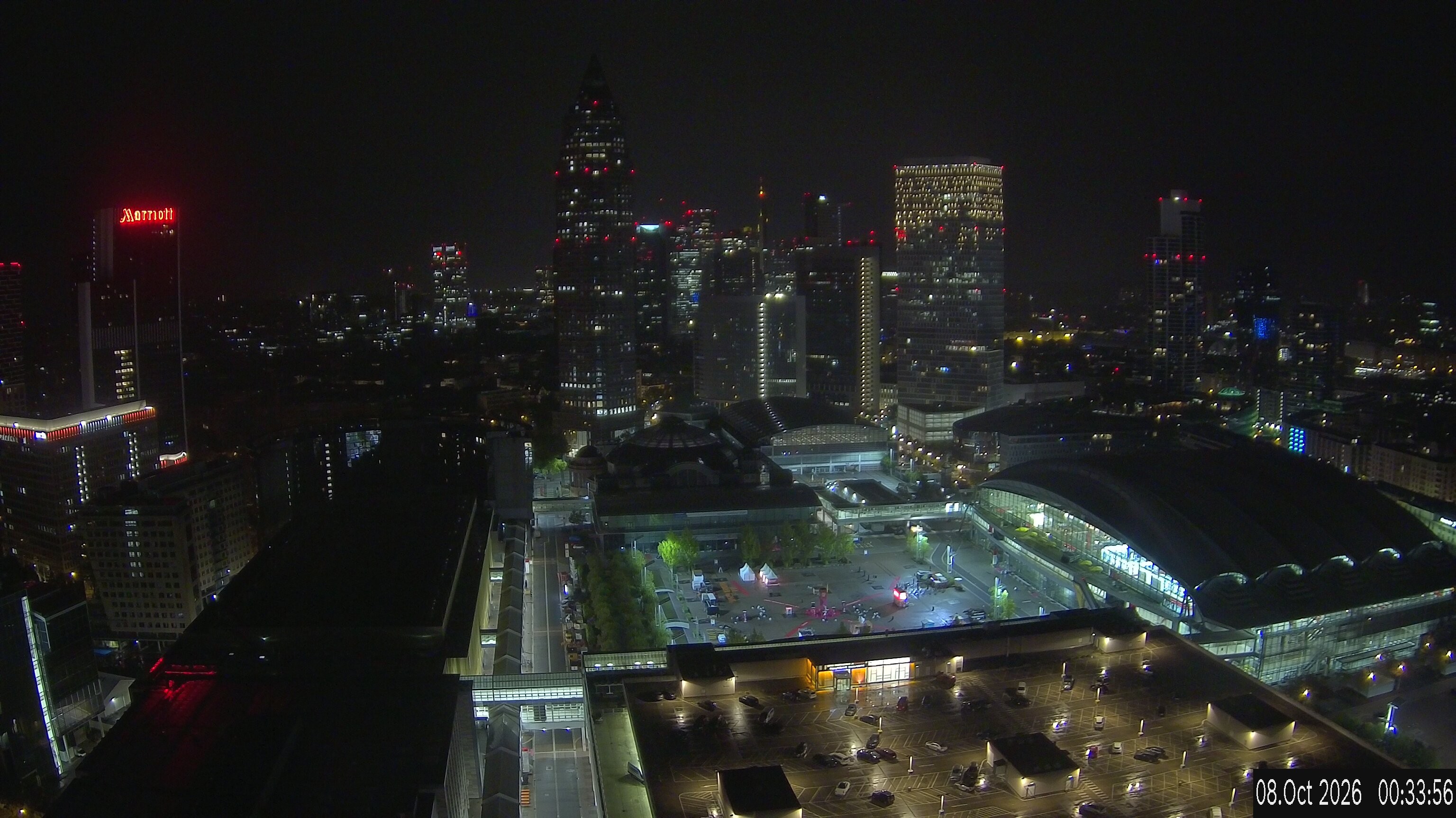 Archived image Webcam Frankfurt: View at the Skyline