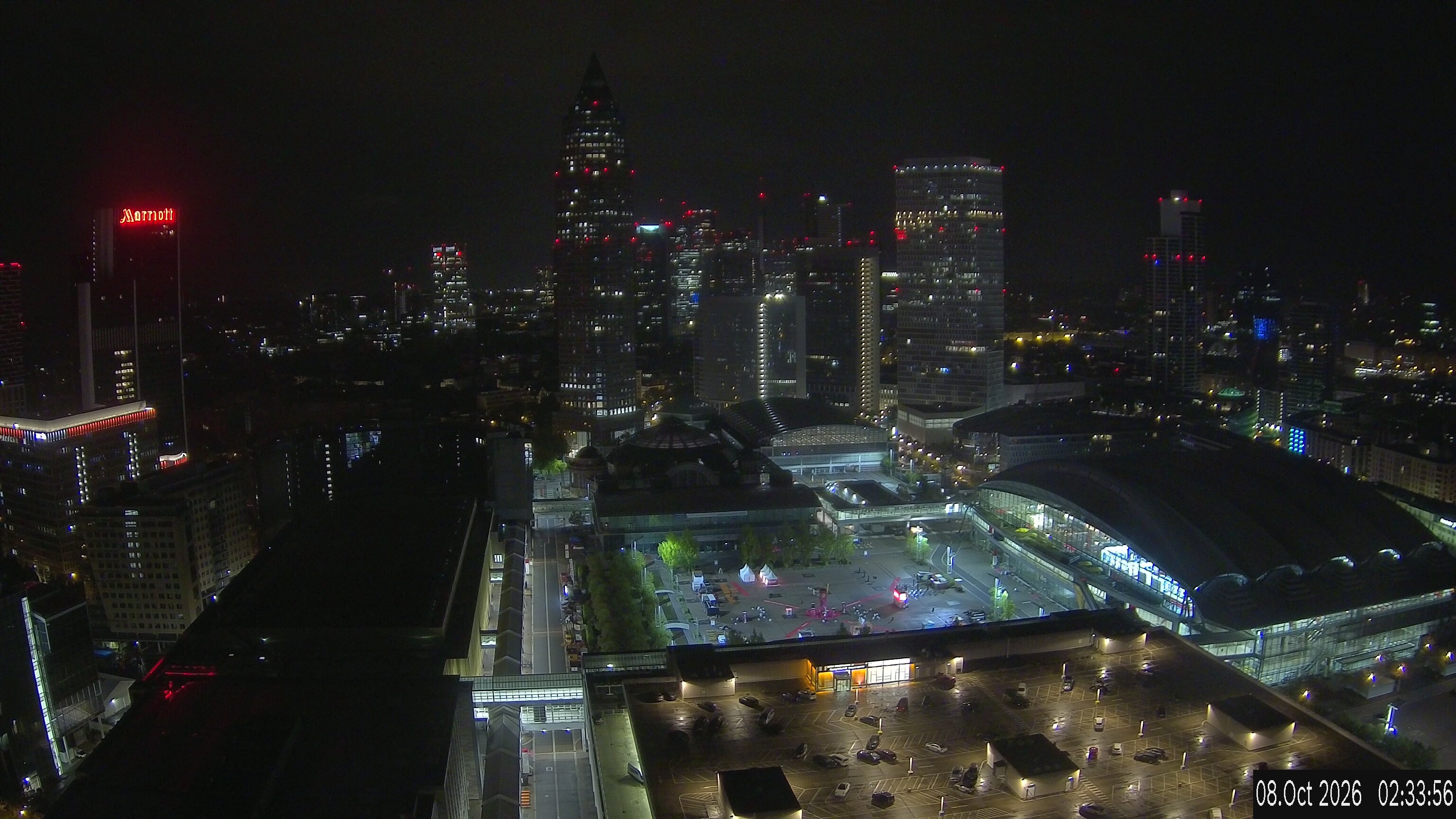 Archived image Webcam Frankfurt: View at the Skyline