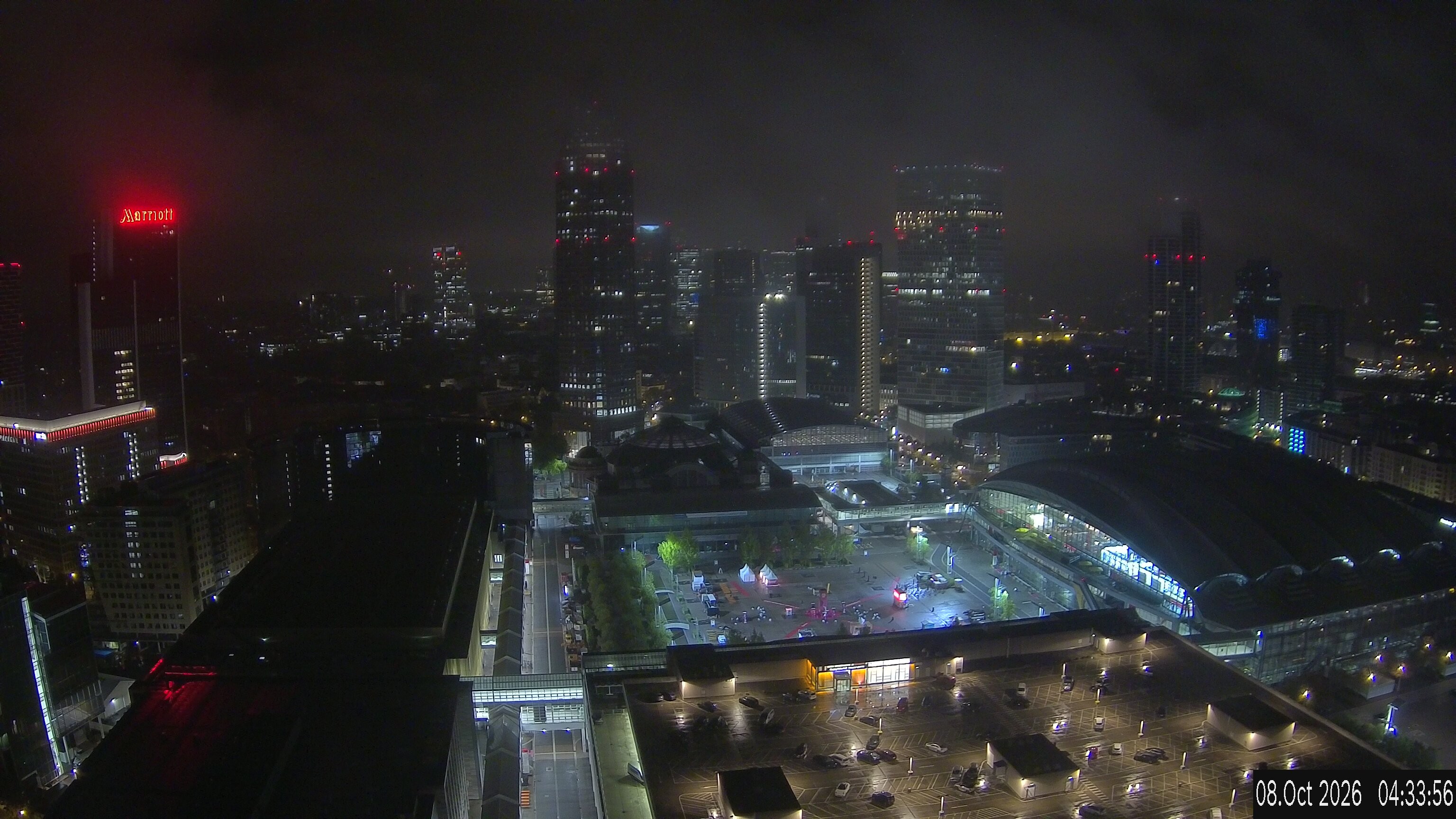 Archived image Webcam Frankfurt: View at the Skyline