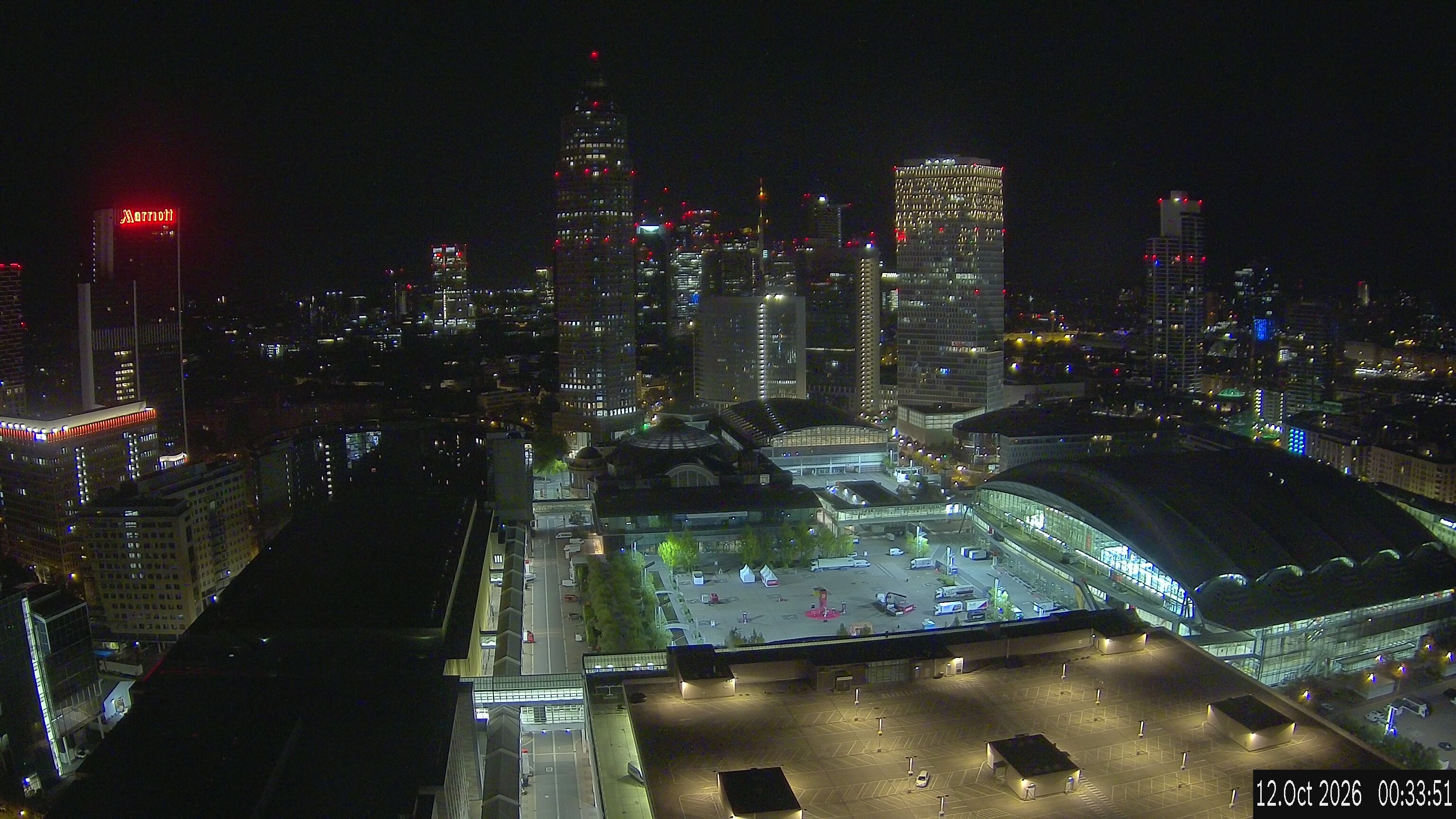 Archived image Webcam Frankfurt: View at the Skyline