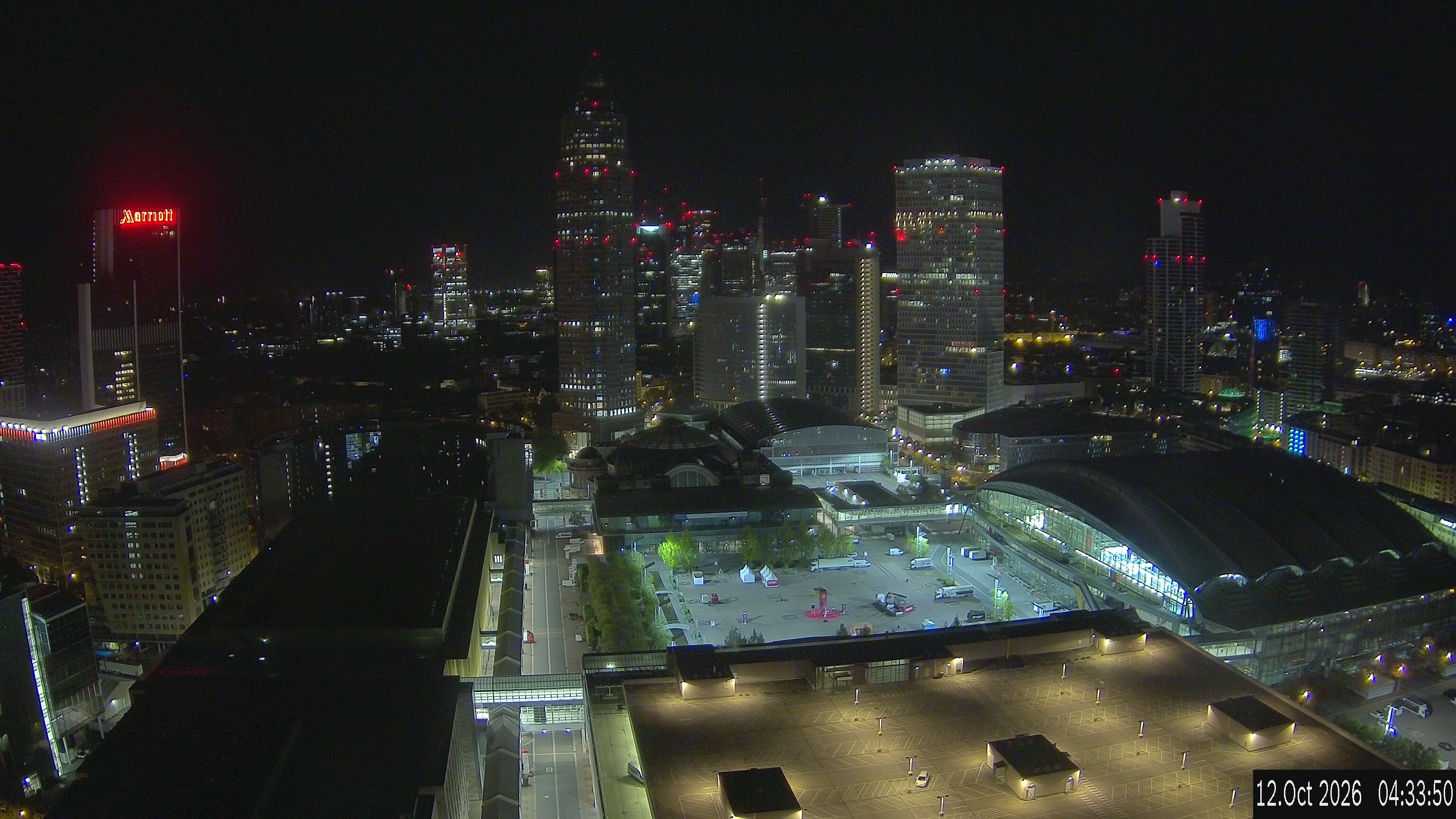 Archived image Webcam Frankfurt: View at the Skyline