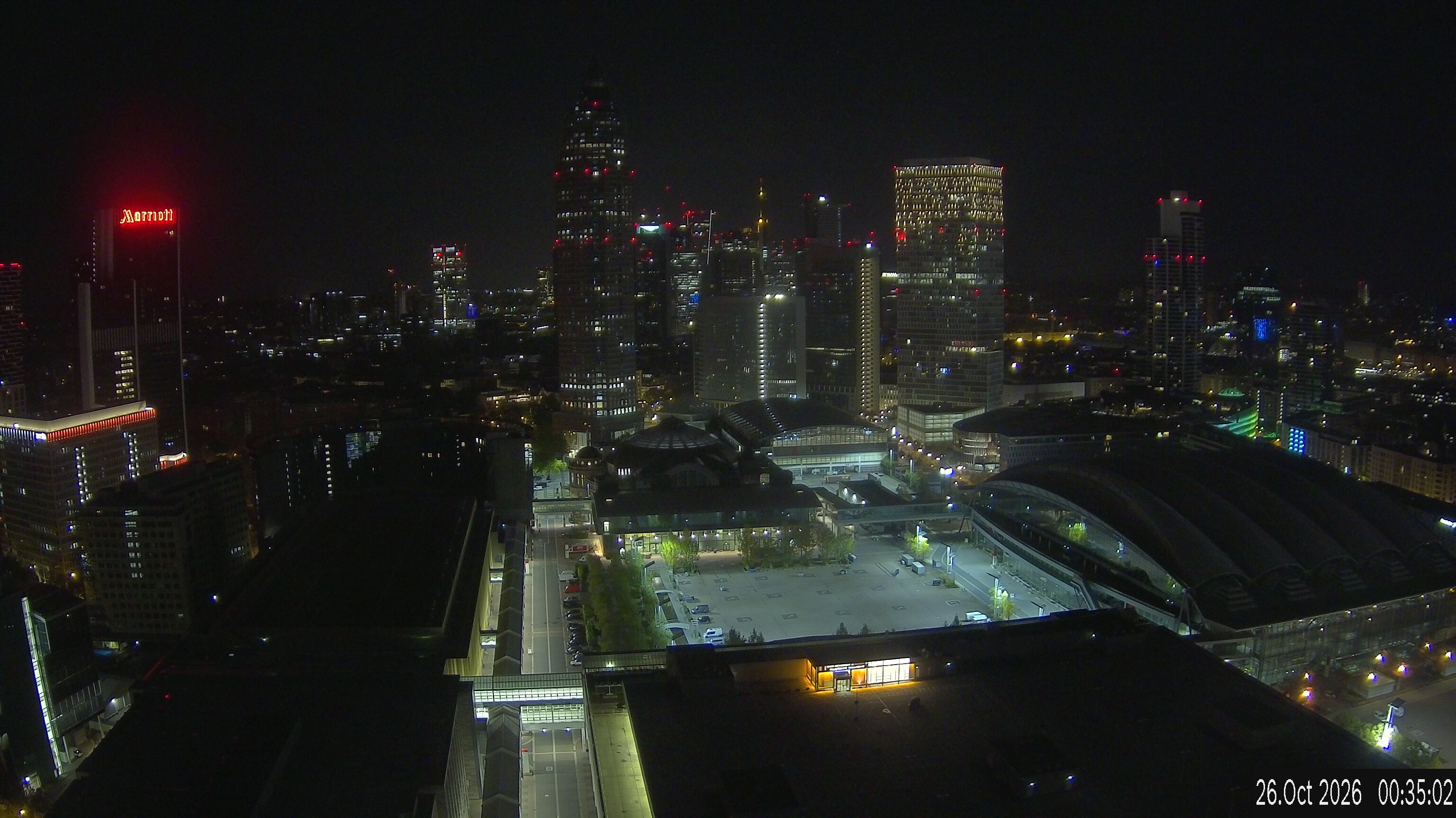 Archived image Webcam Frankfurt: View at the Skyline