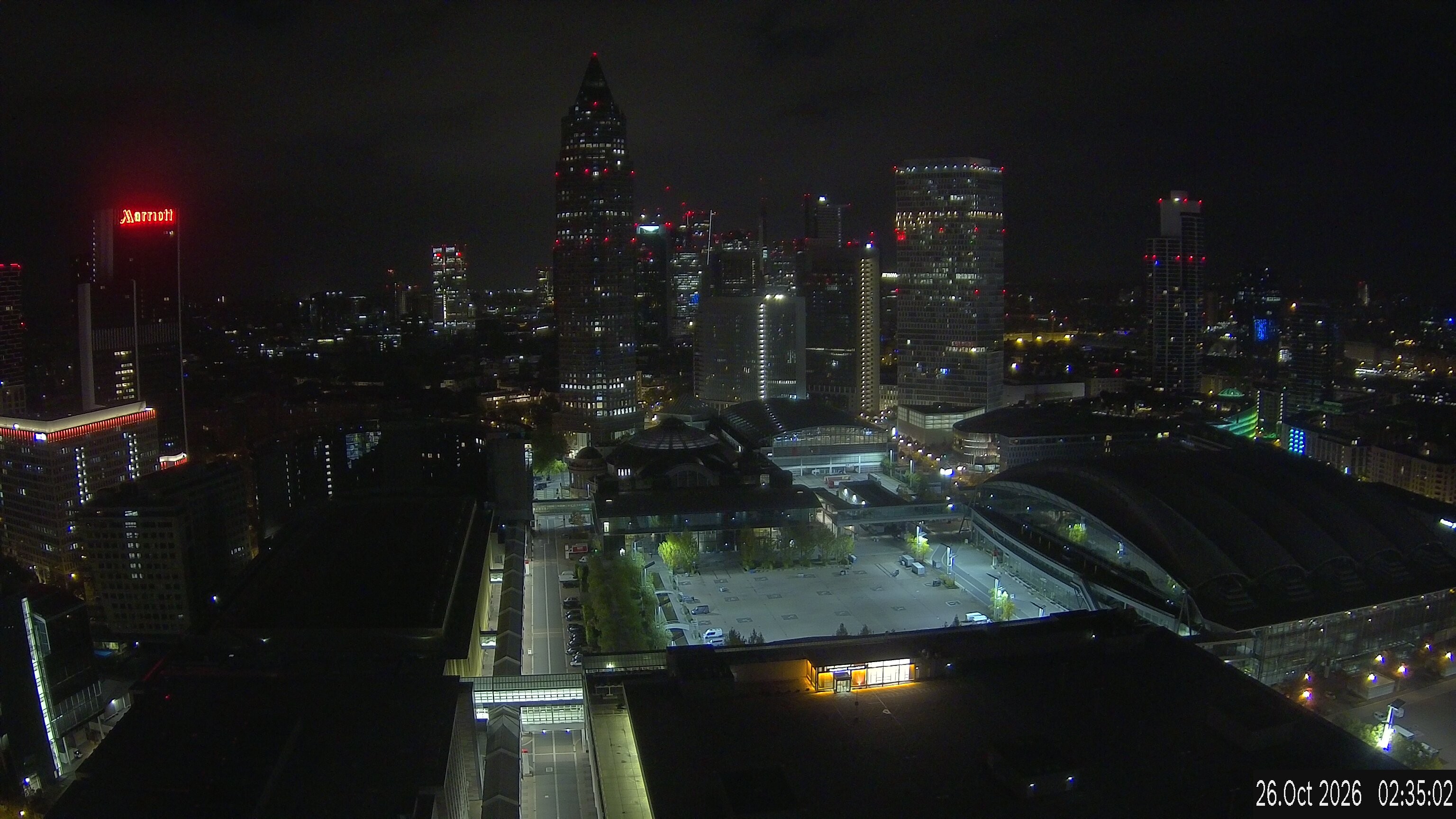 Archived image Webcam Frankfurt: View at the Skyline