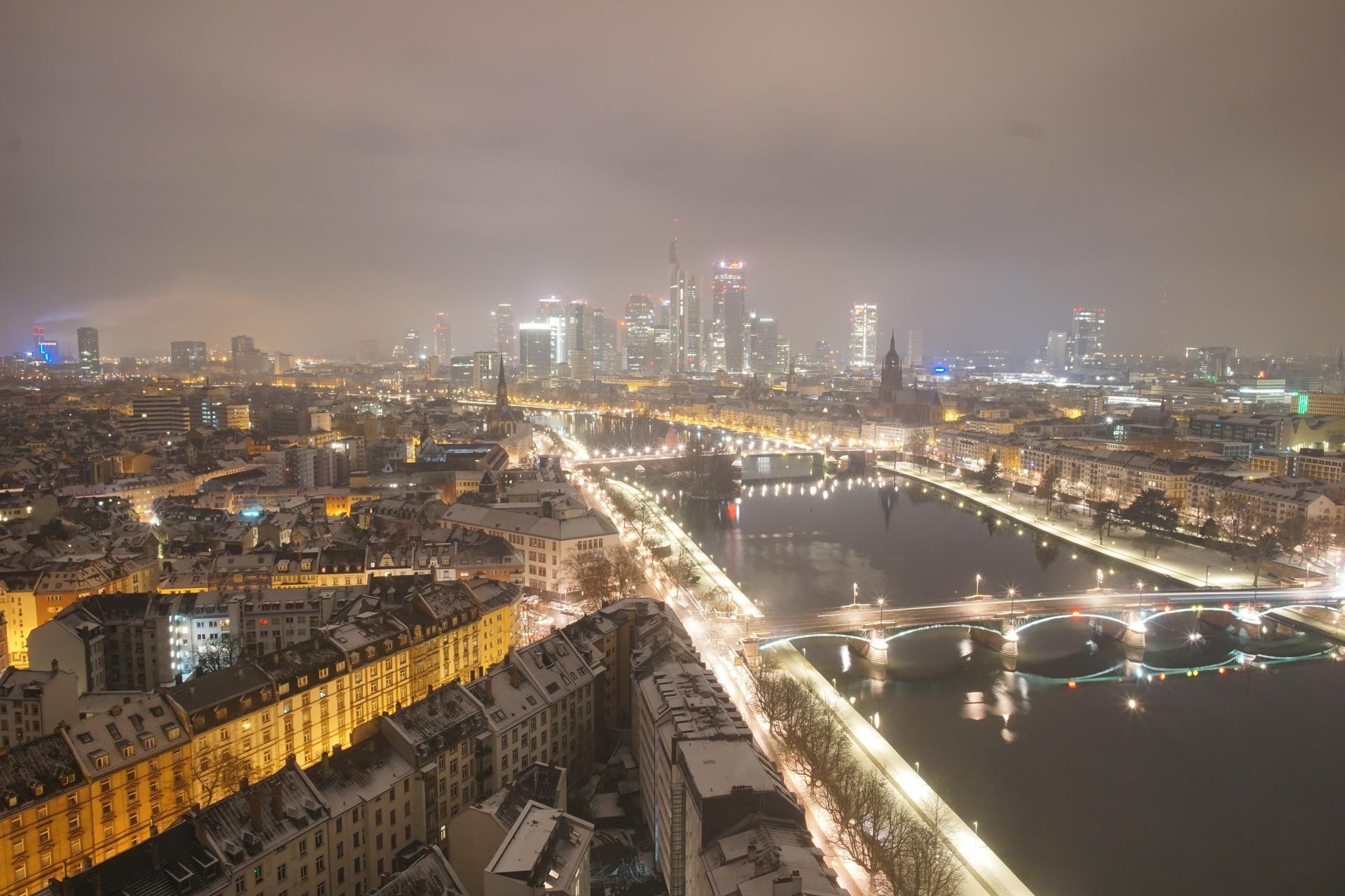 Archiv Foto Webcam Panoramablick auf die Skyline Frankfurt