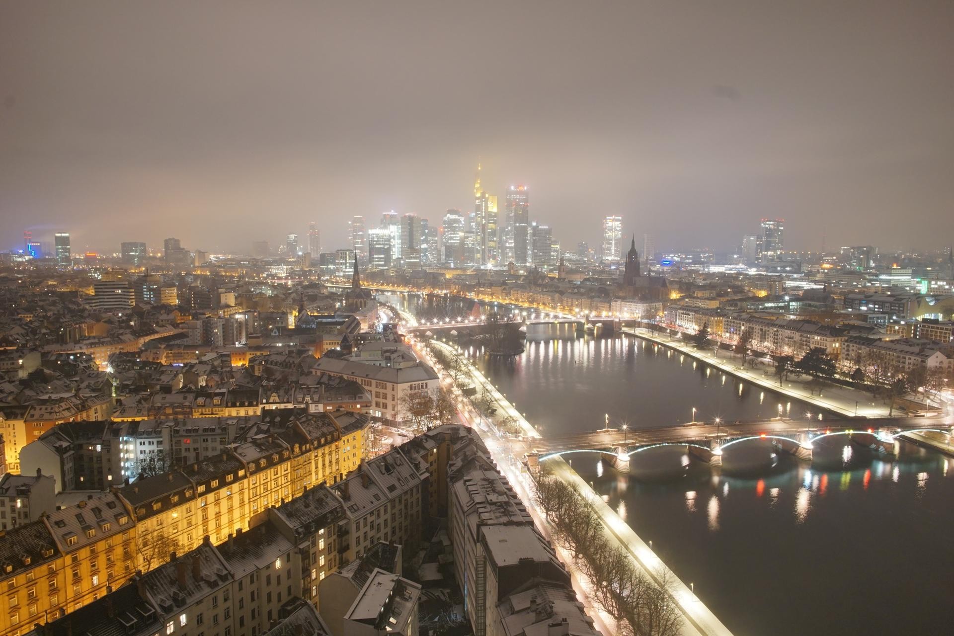 Archiv Foto Webcam Panoramablick auf die Skyline Frankfurt
