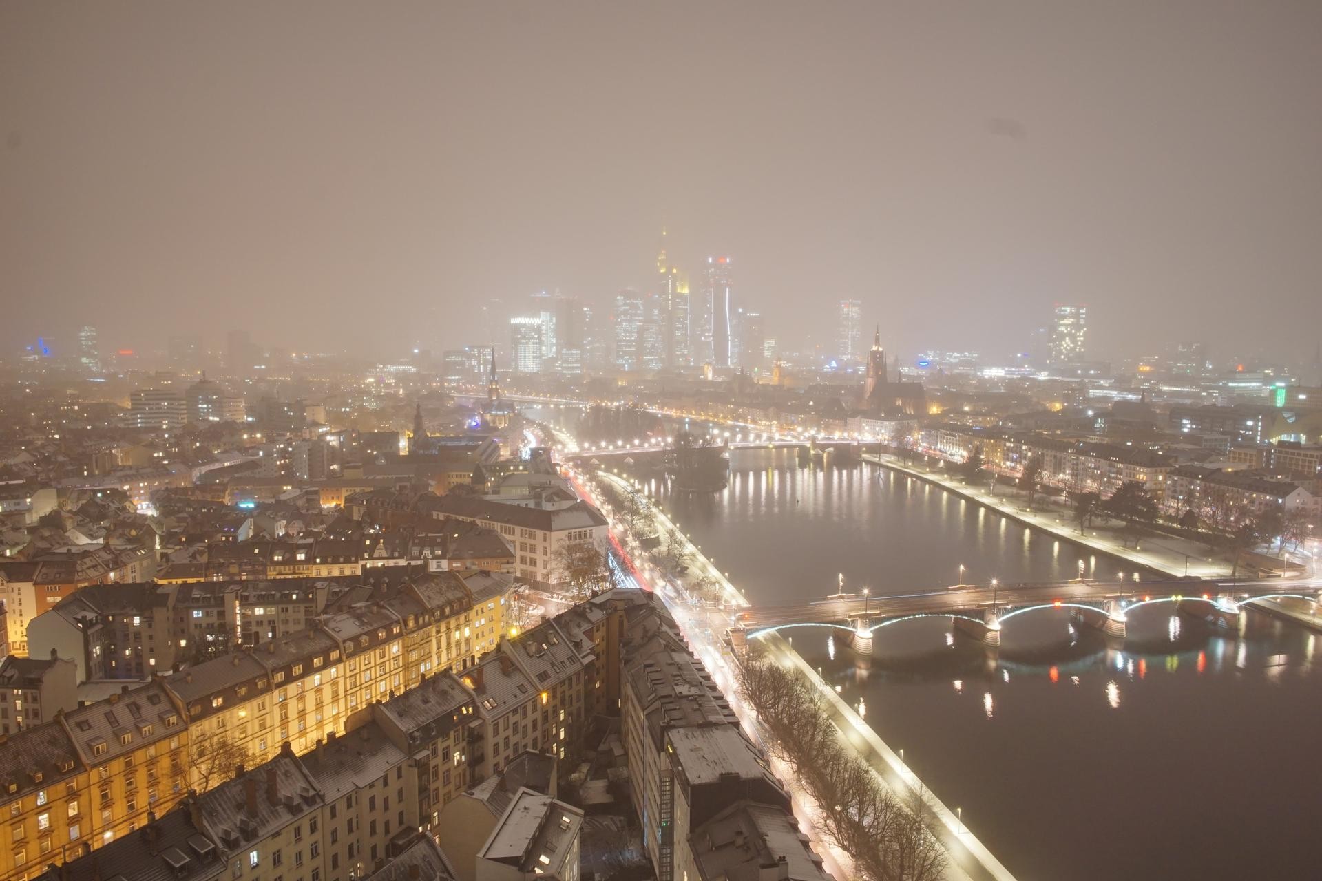 Archiv Foto Webcam Panoramablick auf die Skyline Frankfurt