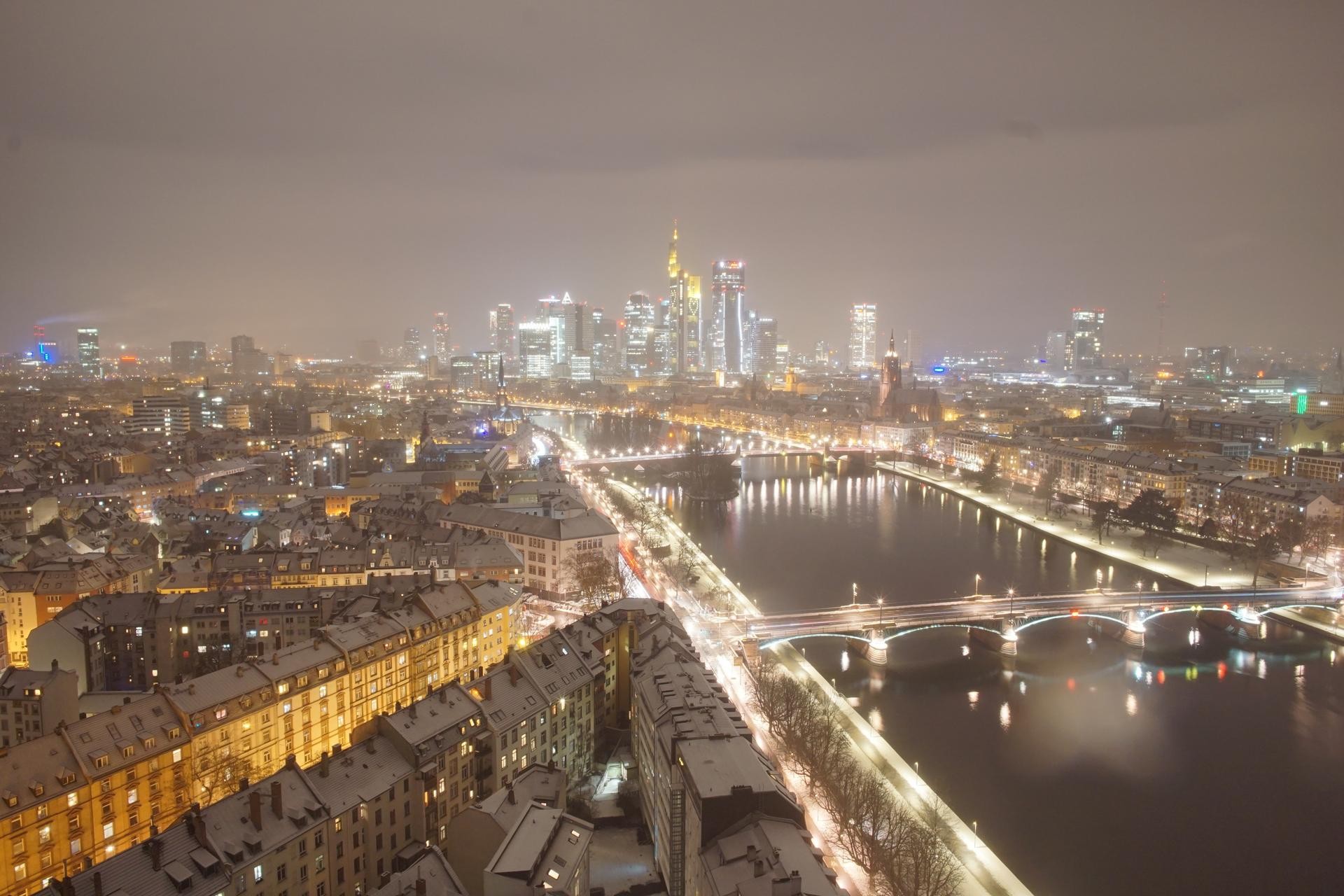 Archiv Foto Webcam Panoramablick auf die Skyline Frankfurt