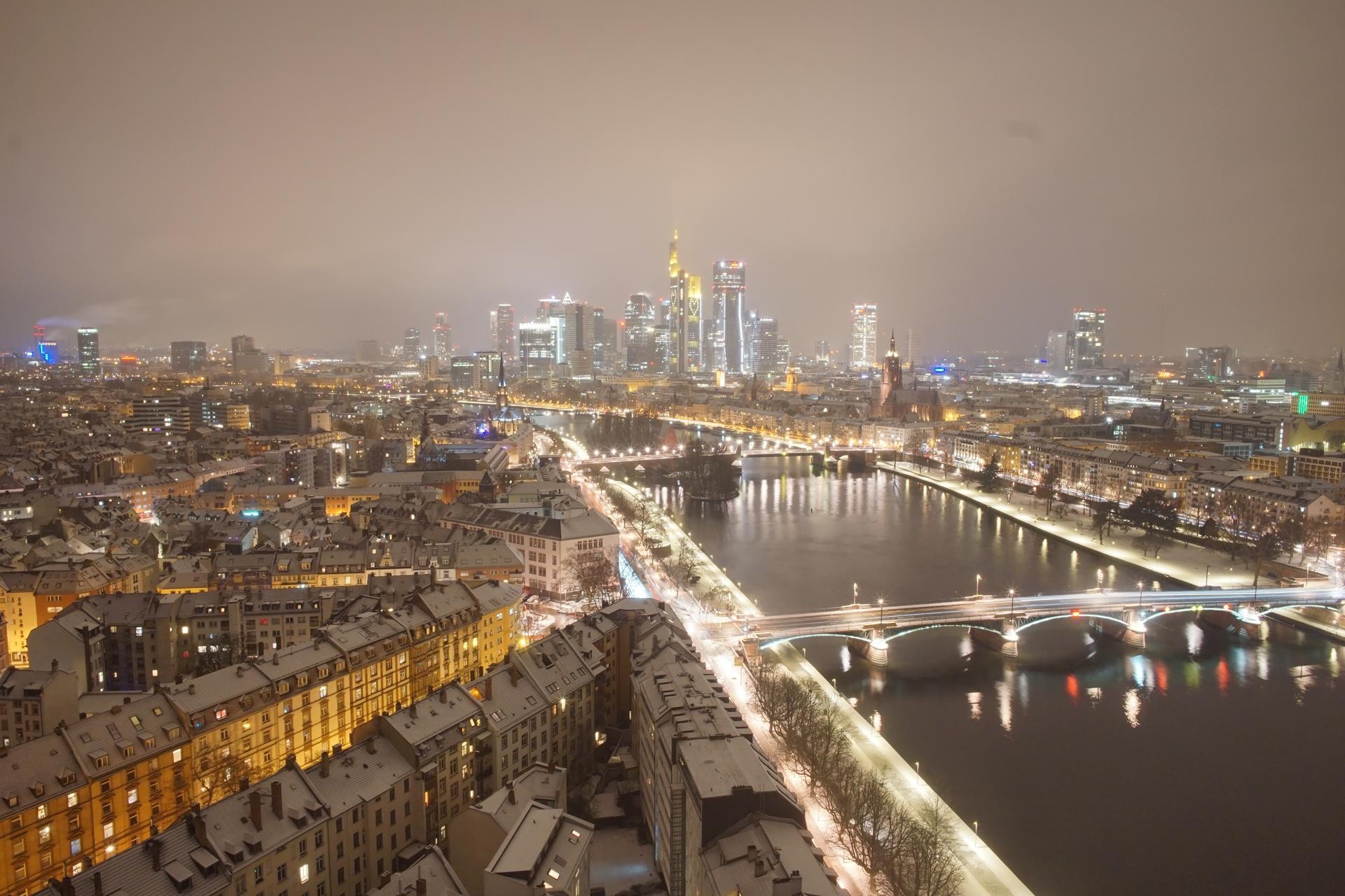 Archiv Foto Webcam Panoramablick auf die Skyline Frankfurt