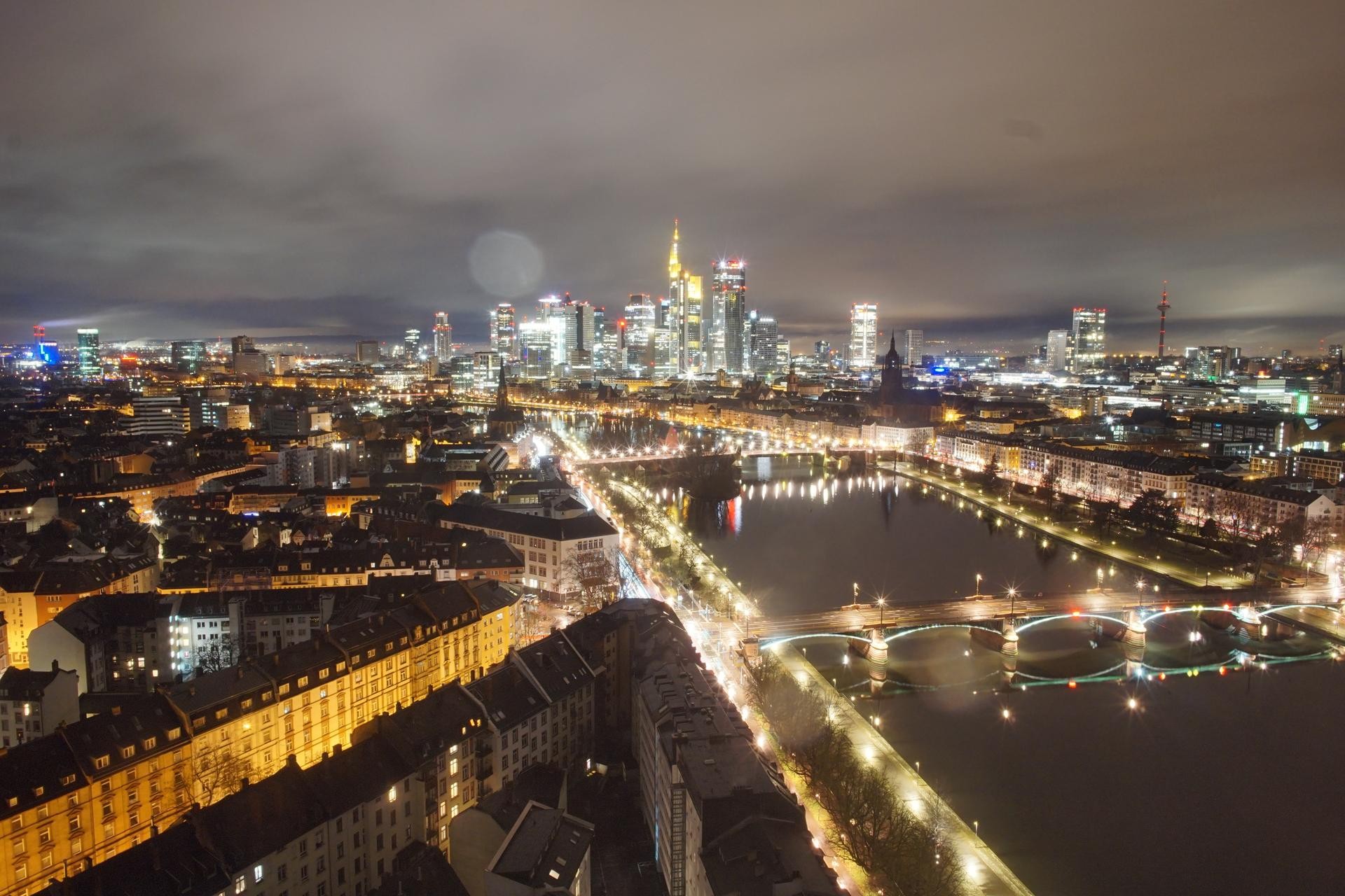 Archiv Foto Webcam Panoramablick auf die Skyline Frankfurt